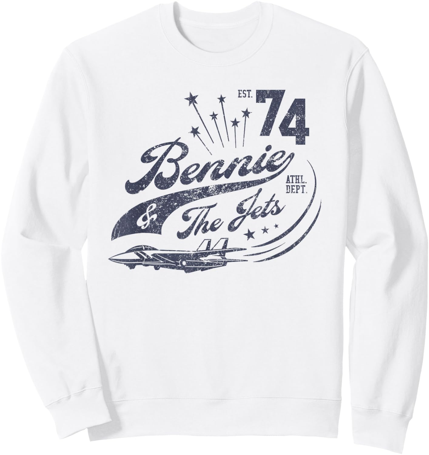 Official Elton John Bennie & The Jets Sweatshirt - Sweatshirt | White