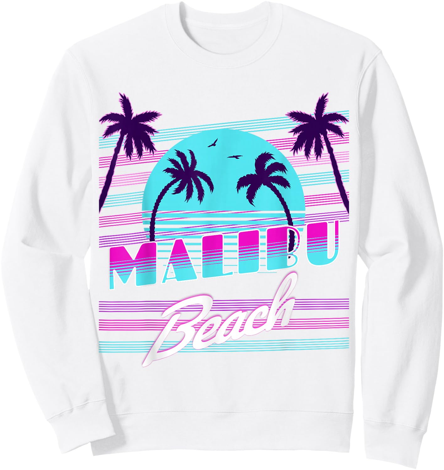 Malibu California Sweatshirt - Sweatshirt | White