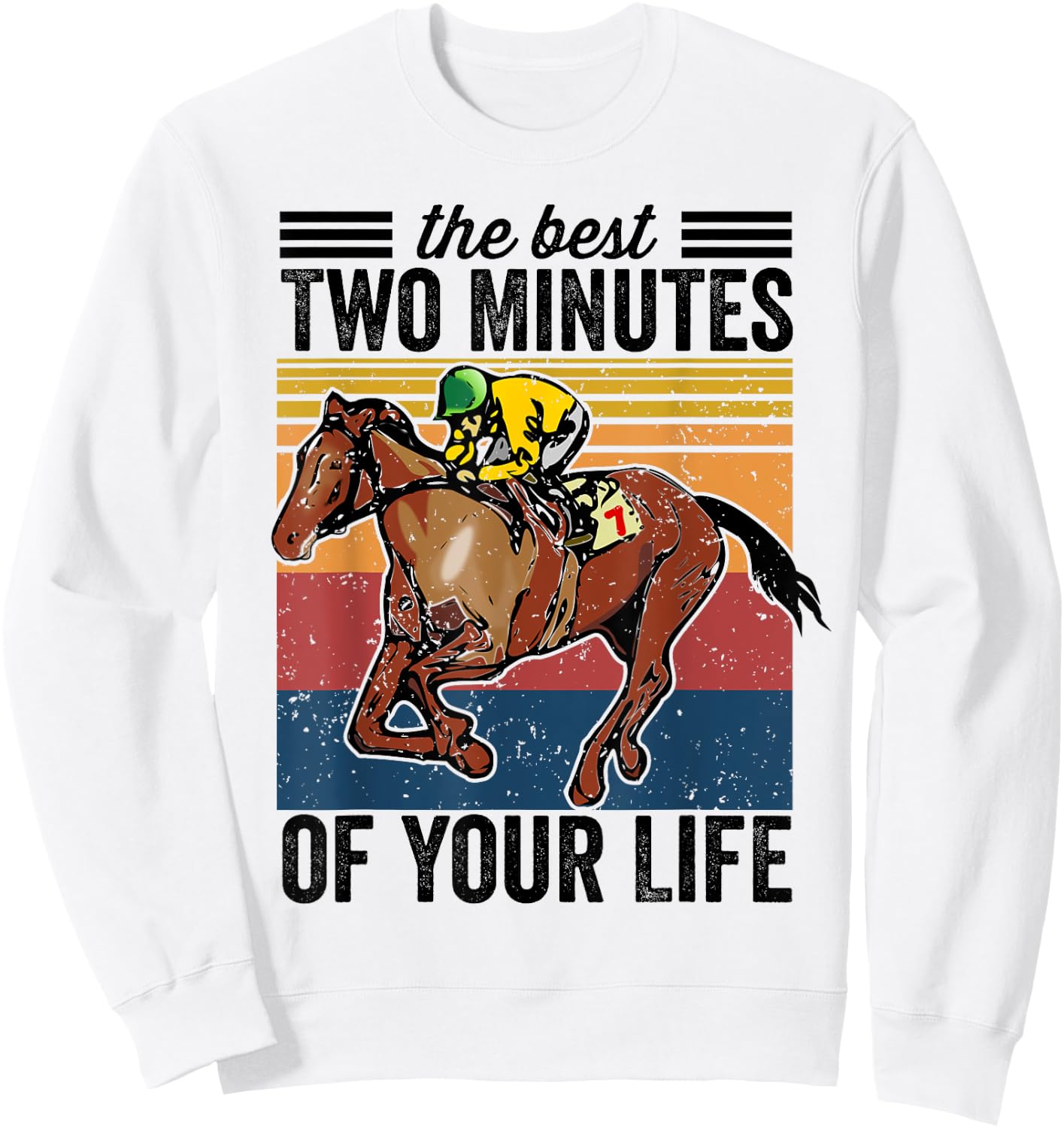 Funny Horse Racing Shirt Men Women Horse Race Derby Day Sweatshirt - Sweatshirt | White
