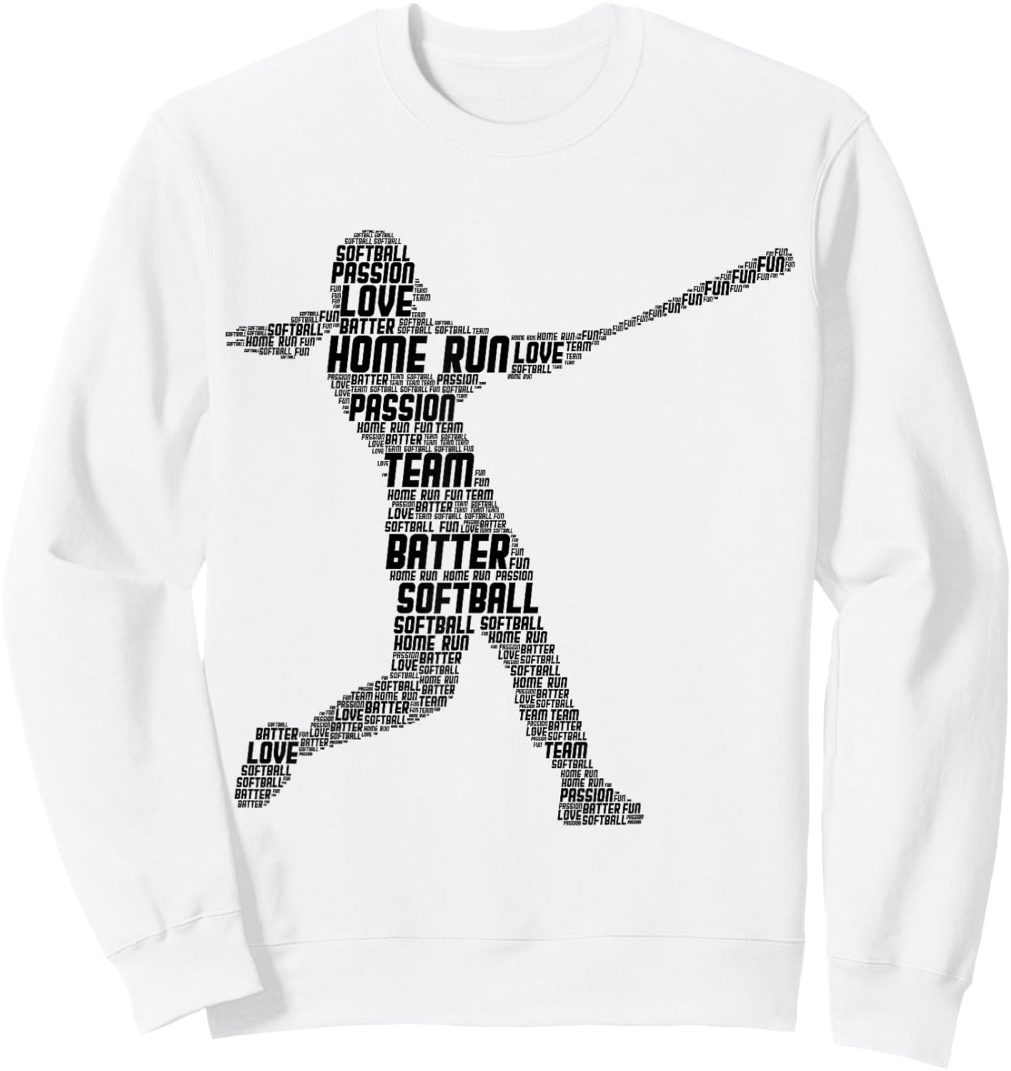 Softball Girl Kids Sweatshirt - Sweatshirt | White