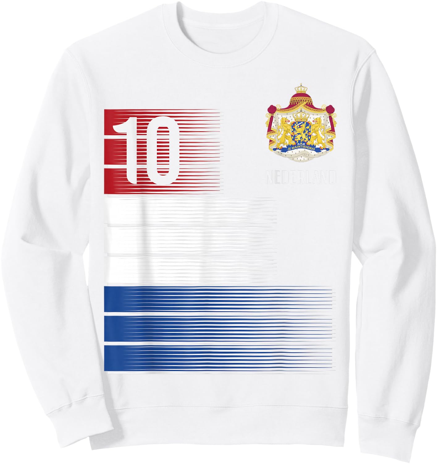 Netherlands Flag 10 Dutch Orange Soccer Men Women Kids Boys Sweatshirt - Sweatshirt | White