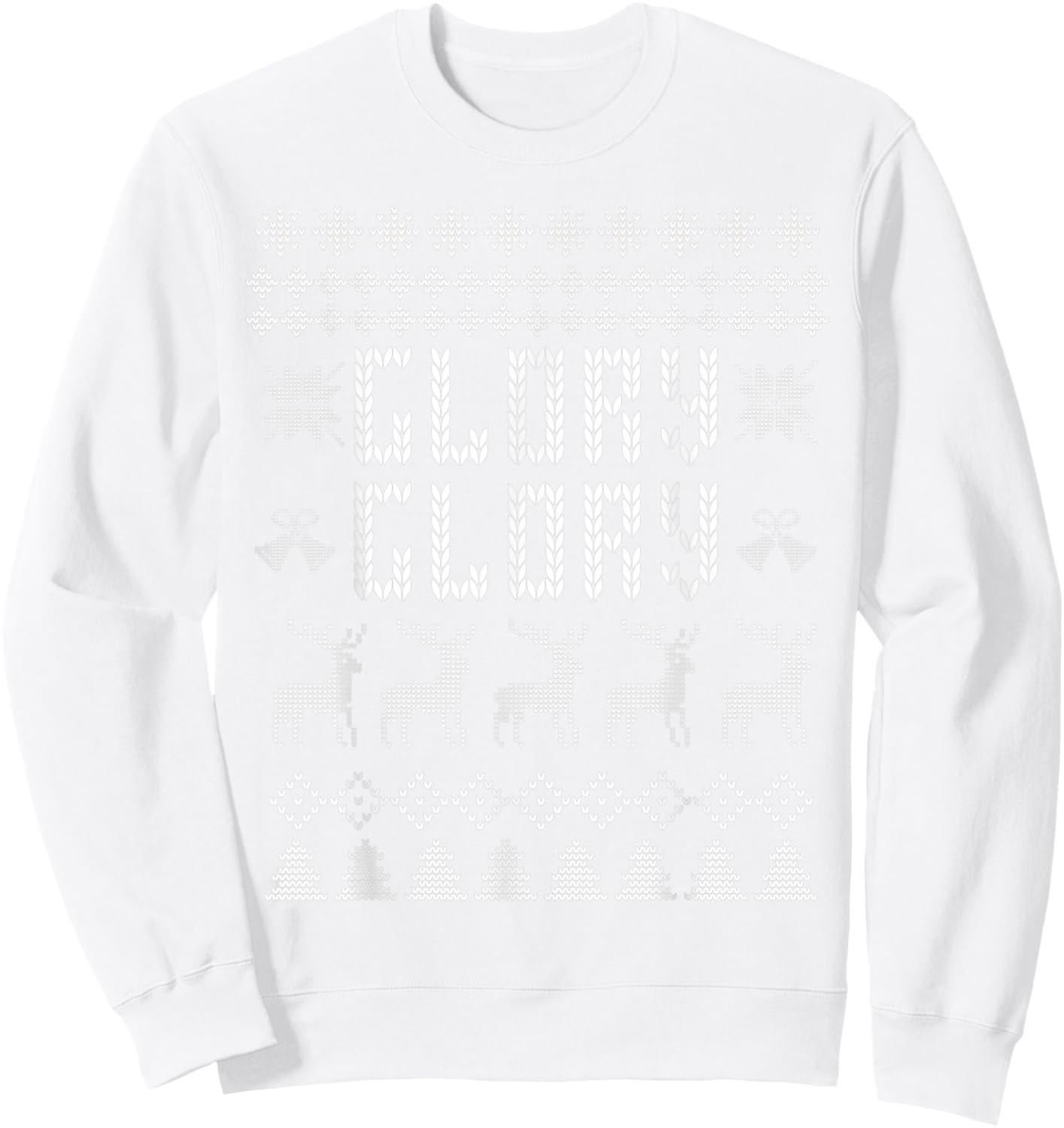 Glory Glory Georgia Christmas Sweater Sweatshirt - Sweatshirt | White