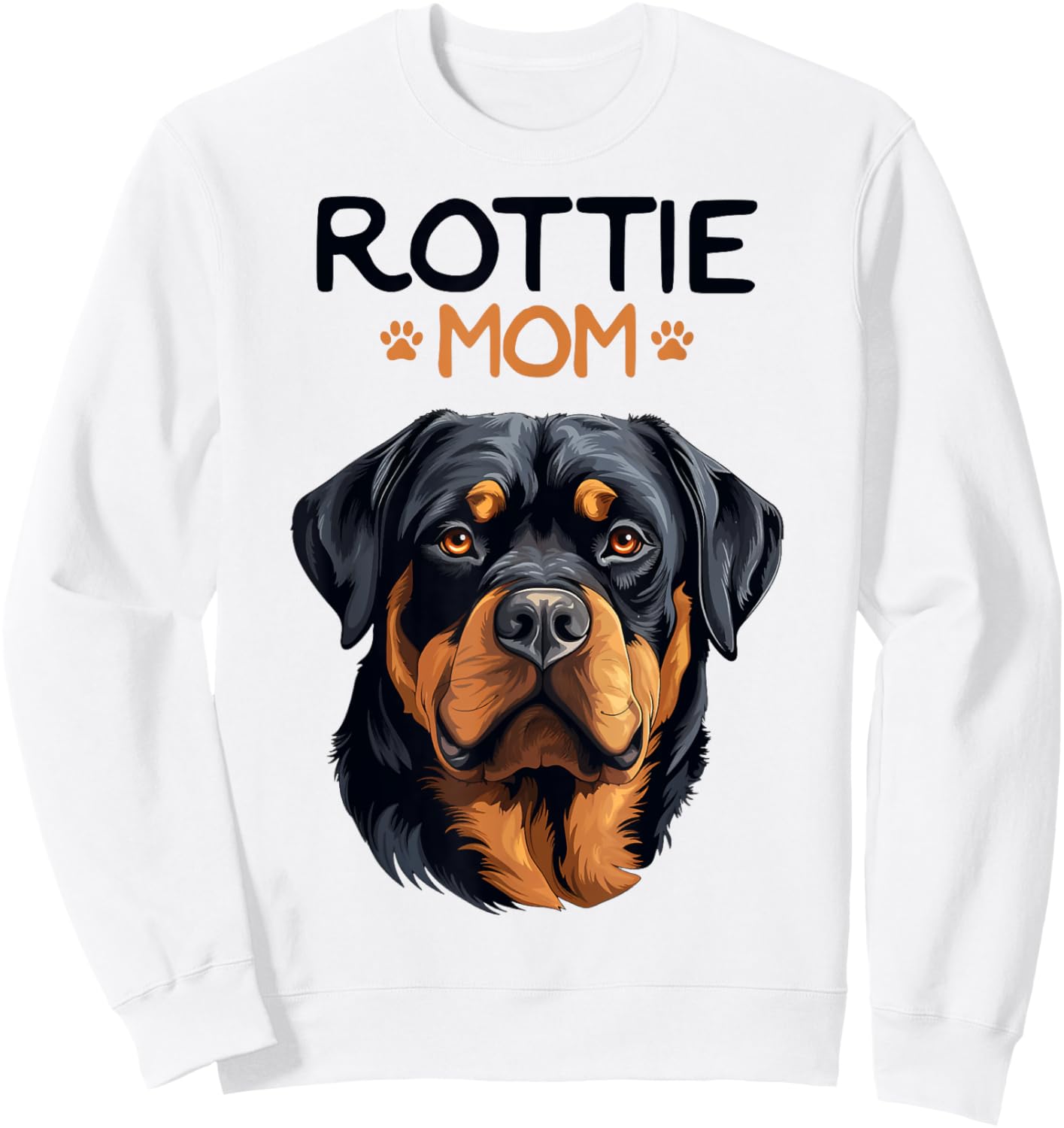 Rottie Mom Rottweiler Dog Mama Women Girls Kids Sweatshirt - Sweatshirt | White