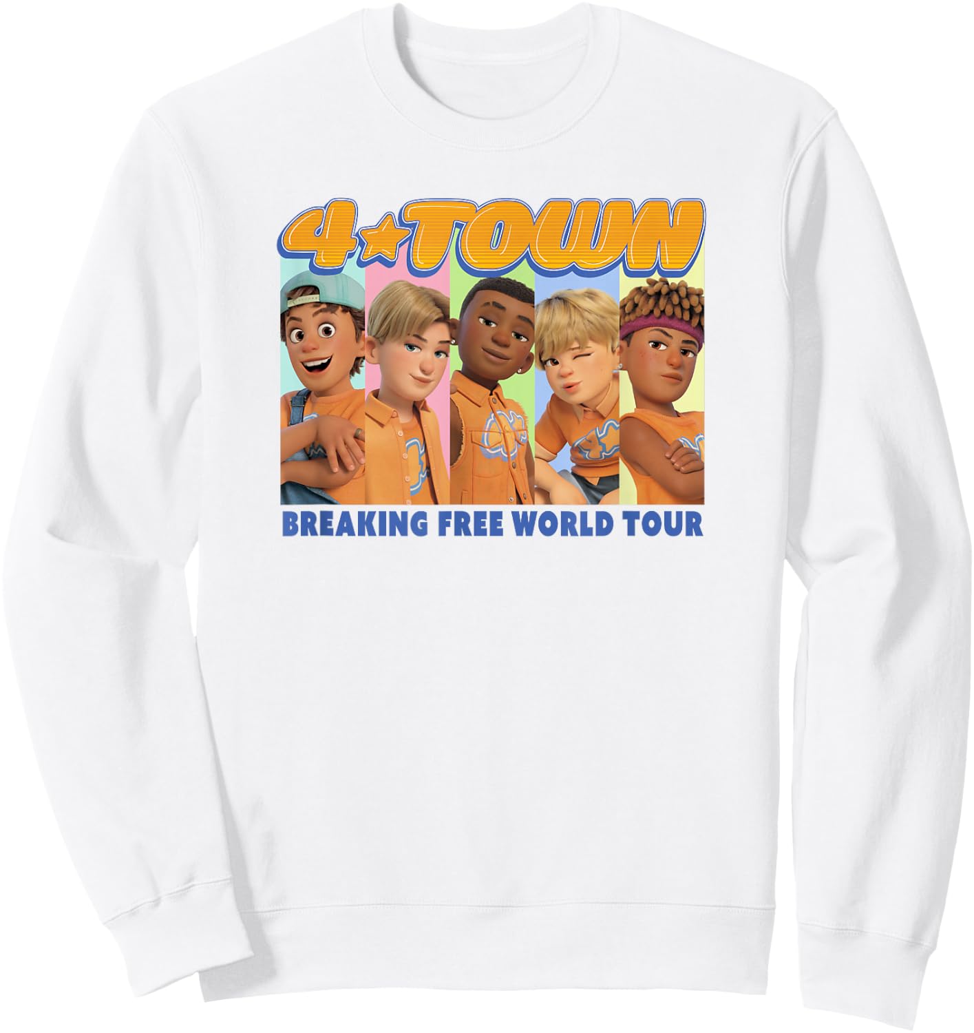 Disney Pixar Turning Red 4 Town Group World Tour Sweatshirt - Sweatshirt | White