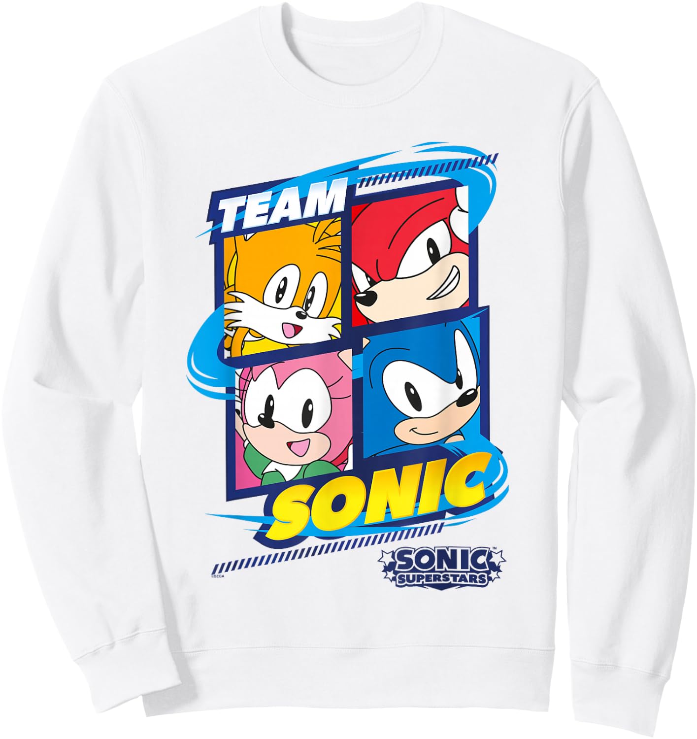Sonic The Hedgehog, Sonic Superstars - Team Sonic Sweatshirt - Sweatshirt | White