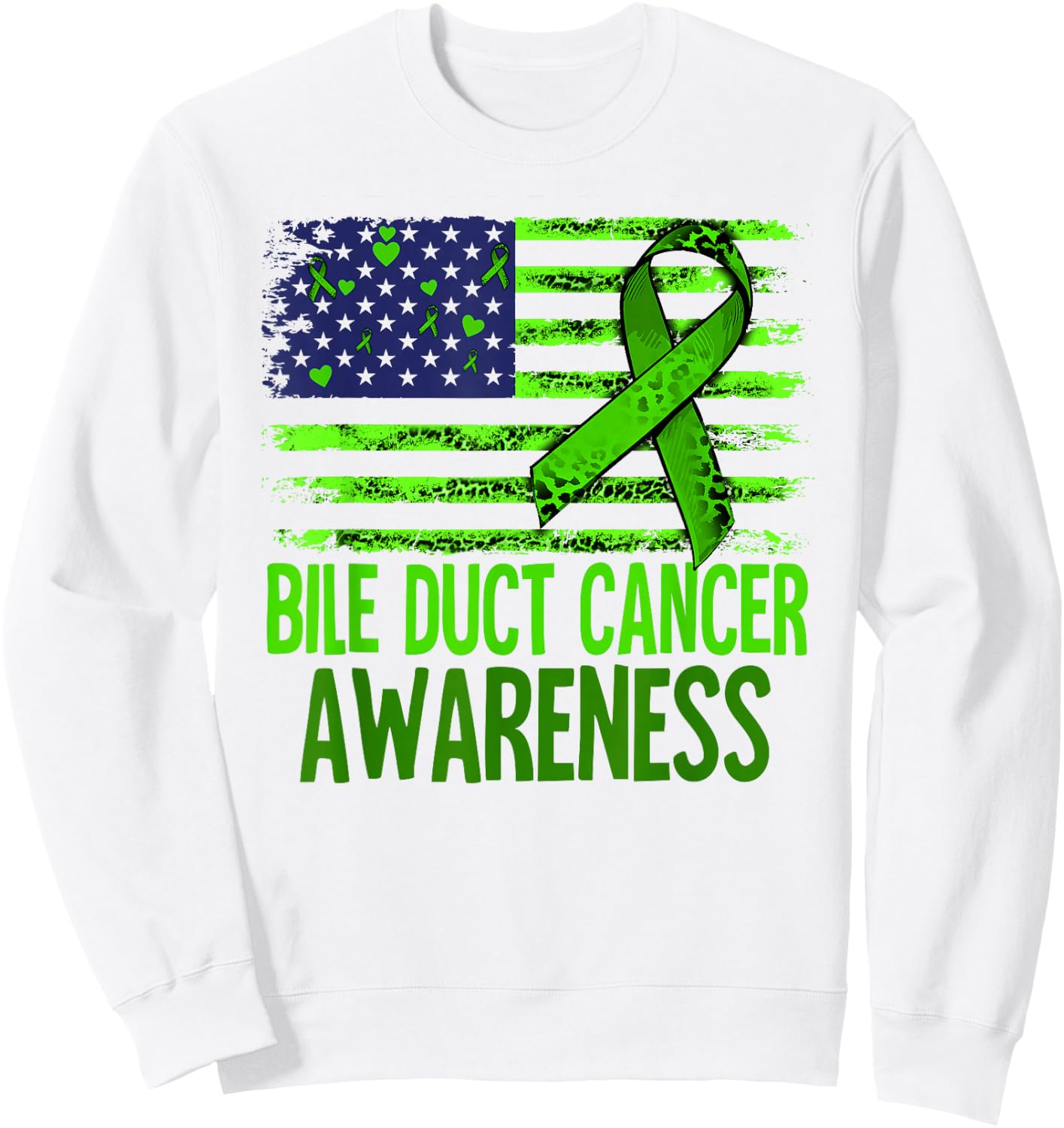Bile Duct Cancer Awareness Sweatshirt - Sweatshirt | White