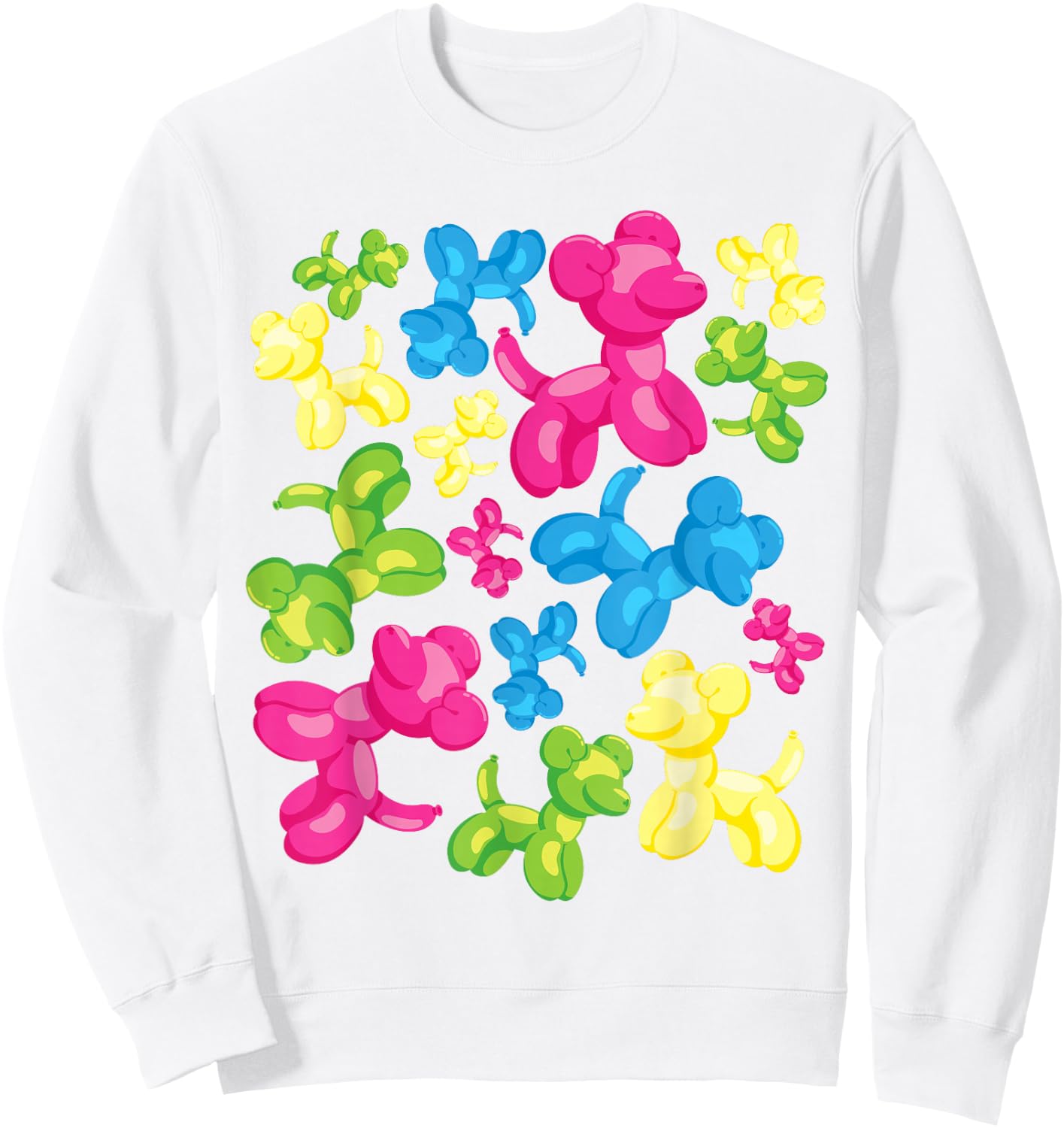 Kidcore Aesthetic Balloon Dog Alt Clothing Sweatshirt - Sweatshirt | White