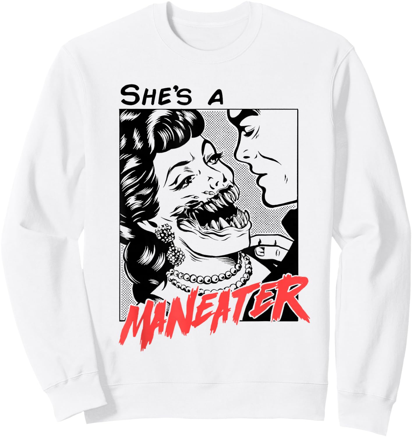 Maneater Sweatshirt - Sweatshirt | White