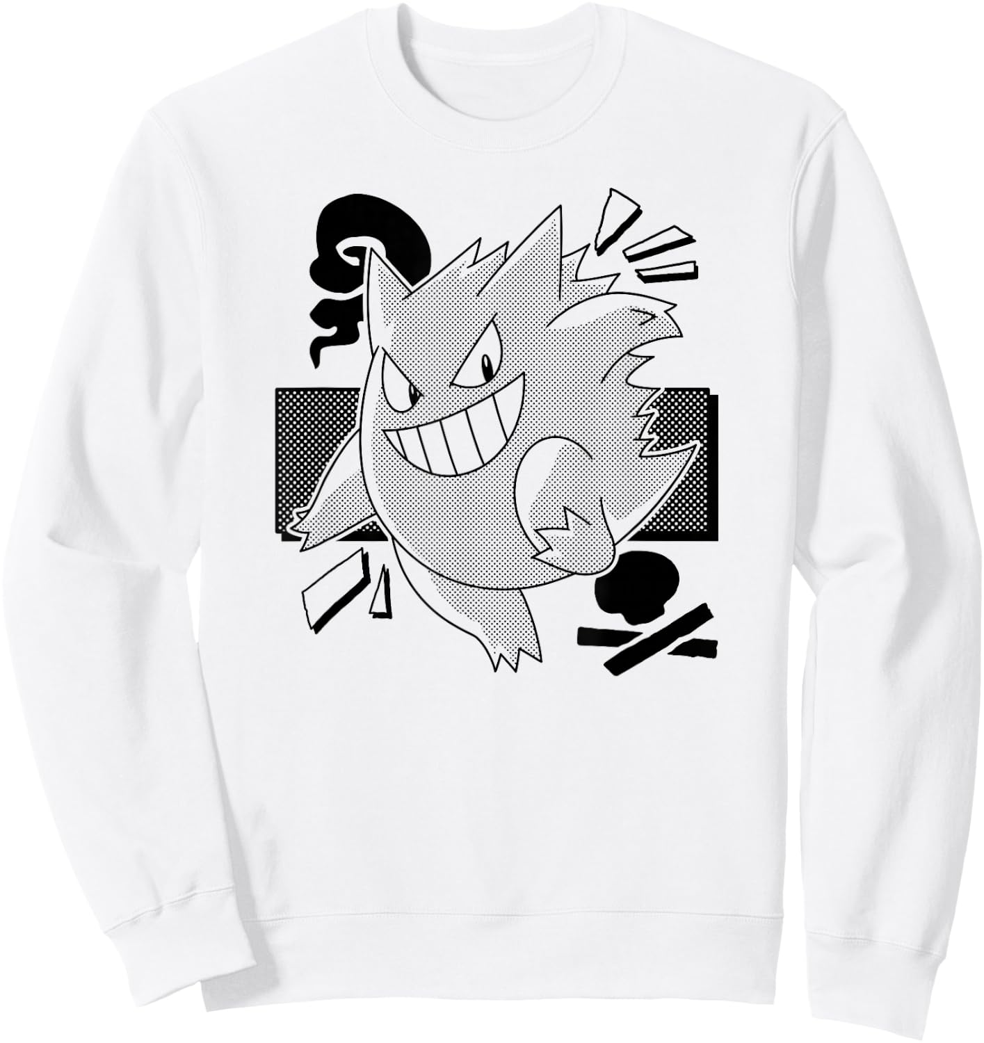 Pokémon - Gengar Manga Sweatshirt - Sweatshirt | White