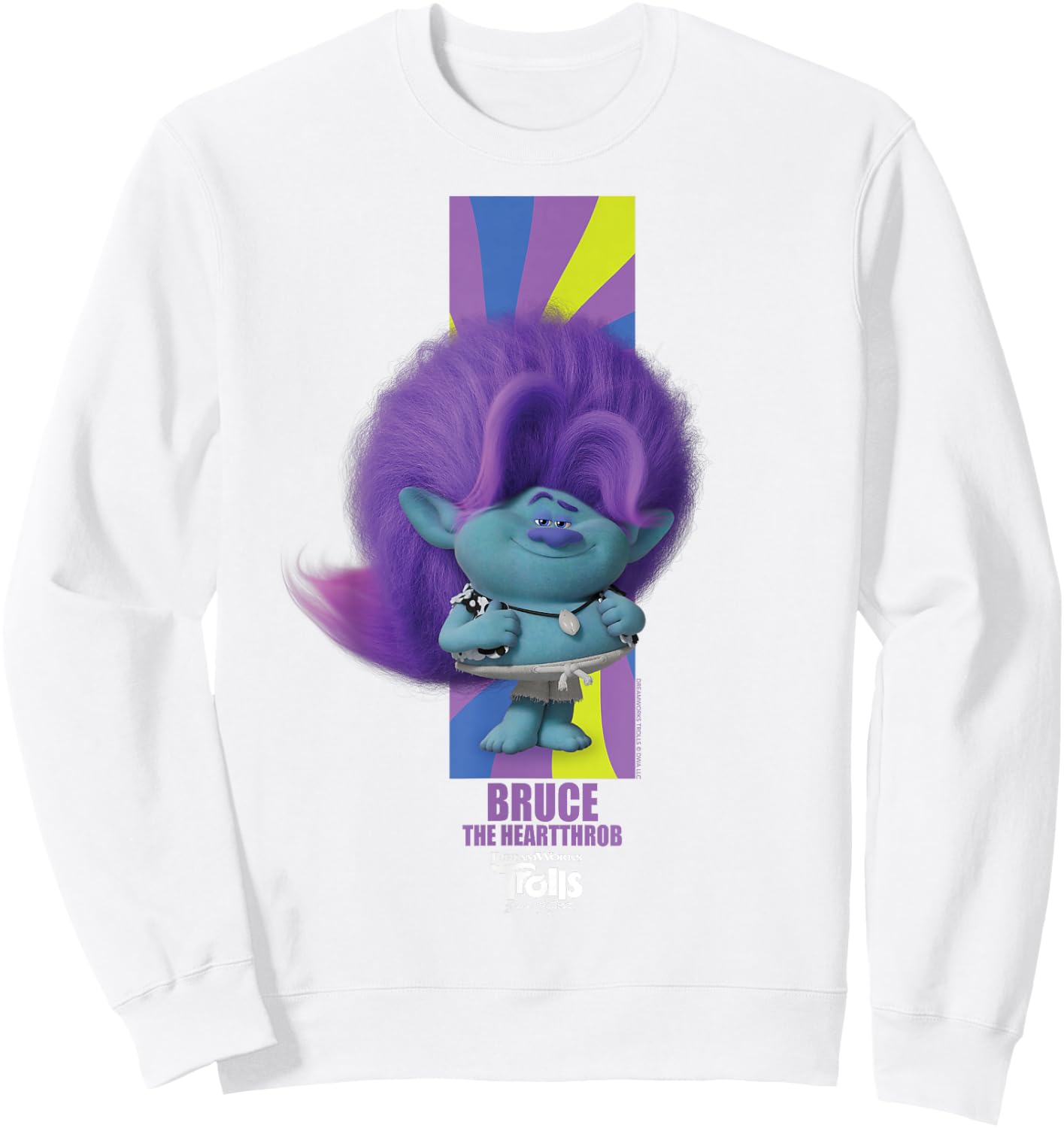 DreamWorks Trolls Band Together BroZone Spruce Bruce Sweatshirt - Sweatshirt | White