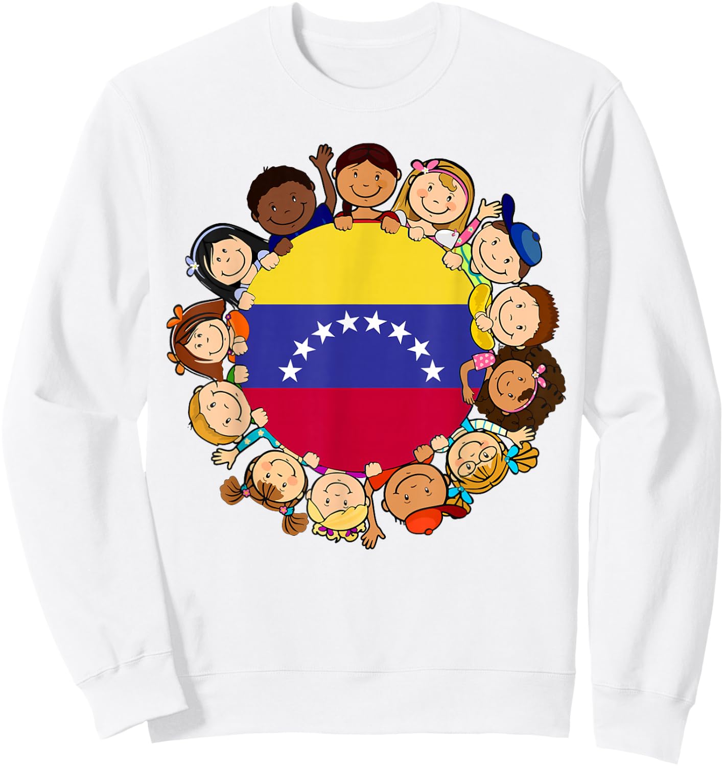 Venezuela Kids Venezuelan Flag Hispanic Heritage Month Boy Sweatshirt - Sweatshirt | White