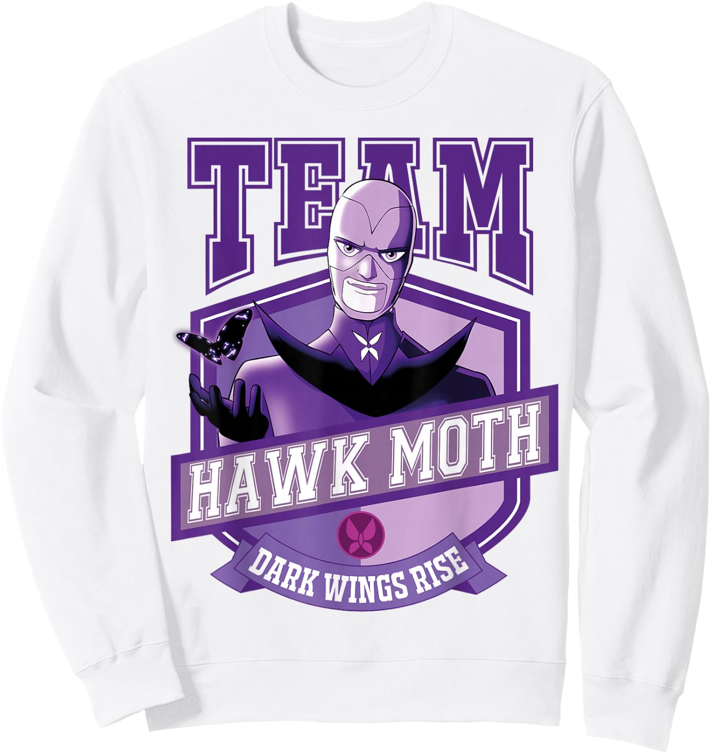 Miraculous Ladybug - Team Hawk Moth Sweatshirt - Sweatshirt | White