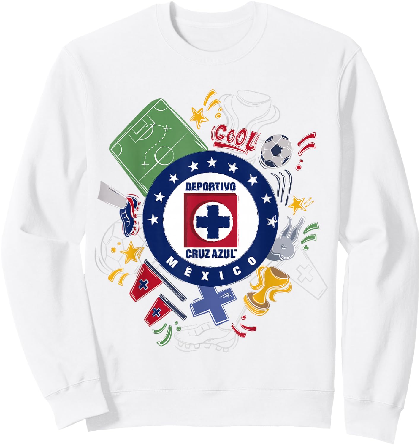 Cruz Azul - Score Big with Our Exclusive Collection Sweatshirt - Sweatshirt | White