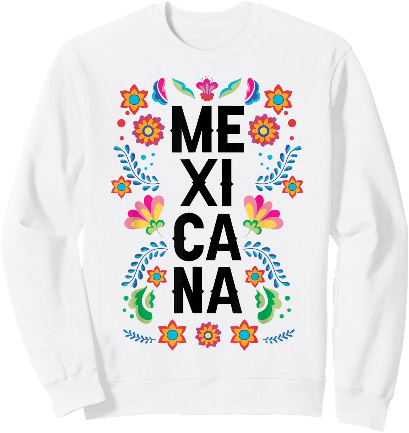 Mexicana Girl Mexican Hispanic Heritage Month Mexico Kids Sweatshirt - Sweatshirt | White