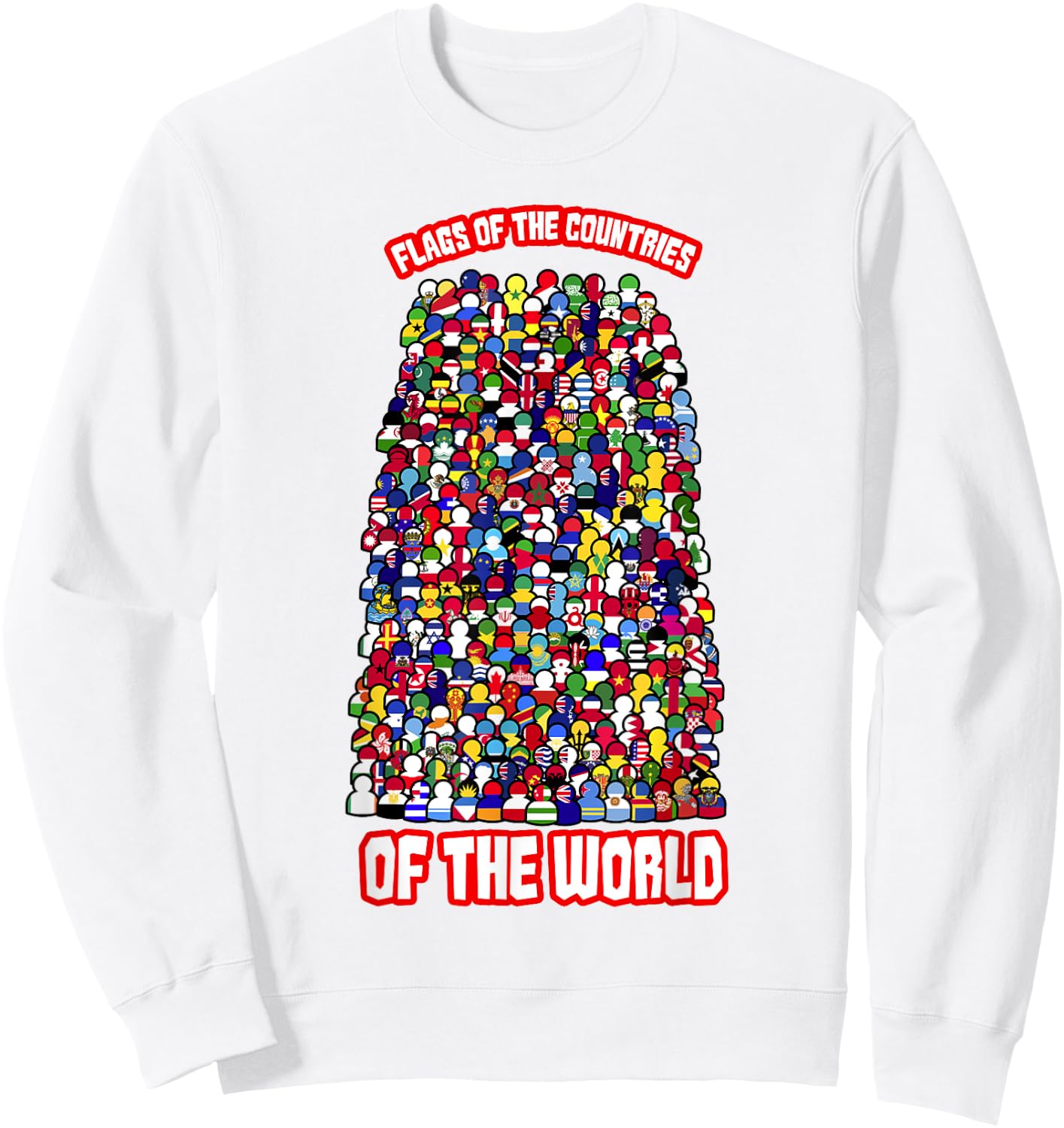 Flags Of The Countries Of The World International Humans Sweatshirt - Sweatshirt | White