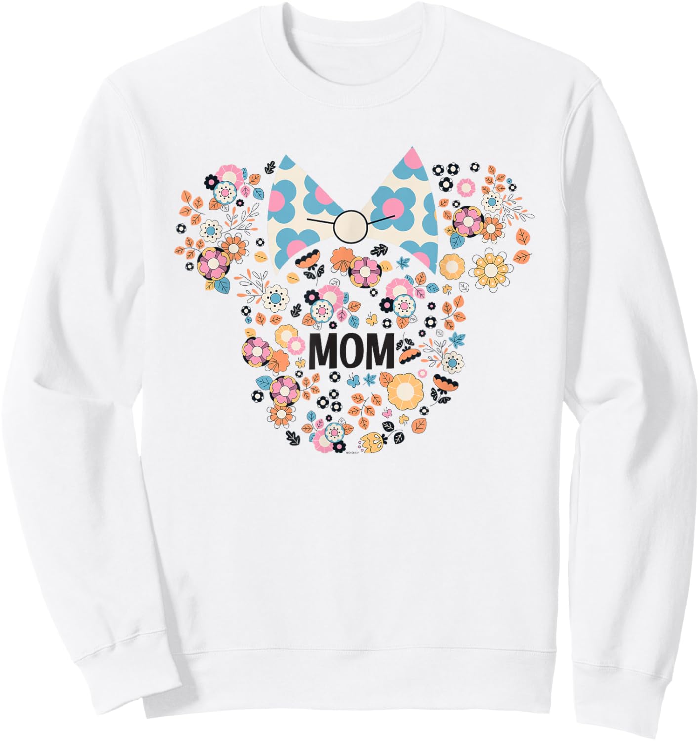 Disney Minnie Mouse Disney Mom Icon Flowers Mother’s Day Small Sweatshirt - Sweatshirt | White