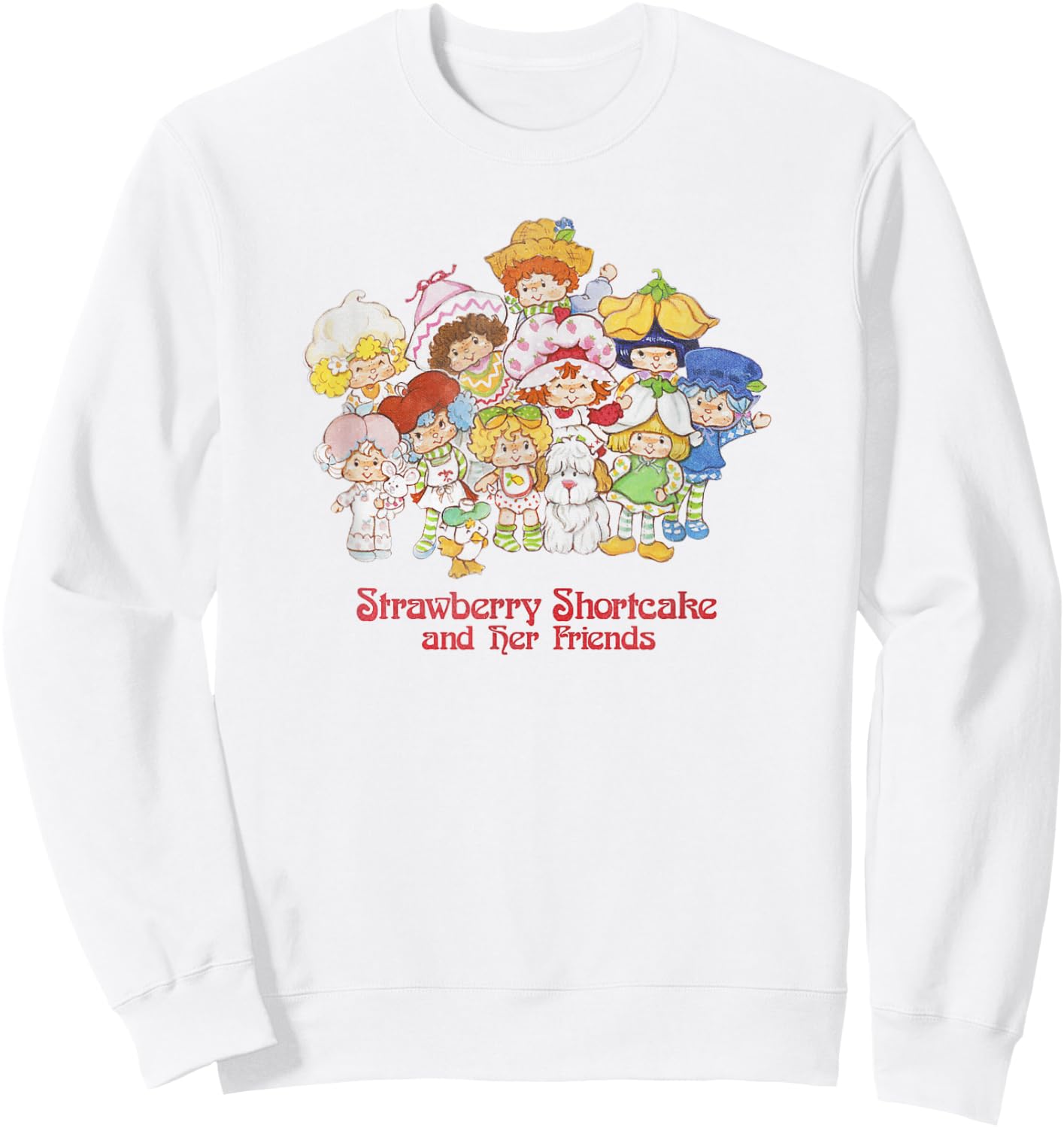 Strawberry Shortcake and Her Friends Poster Sweatshirt - Sweatshirt | White