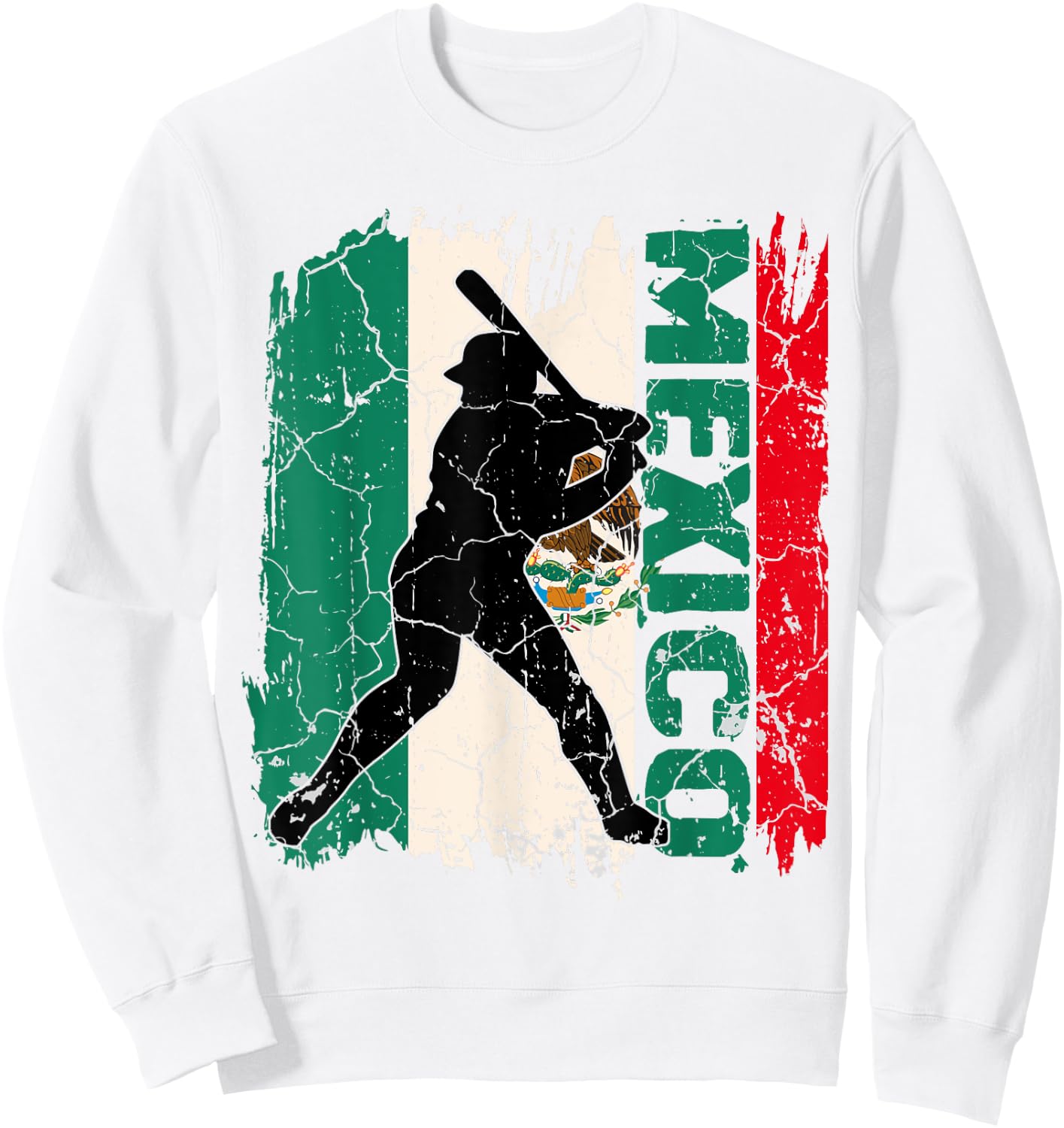 Cinco De Mayo Baseball Mexico Shirt Mexican Flag Kid Boy Men Sweatshirt - Sweatshirt | White
