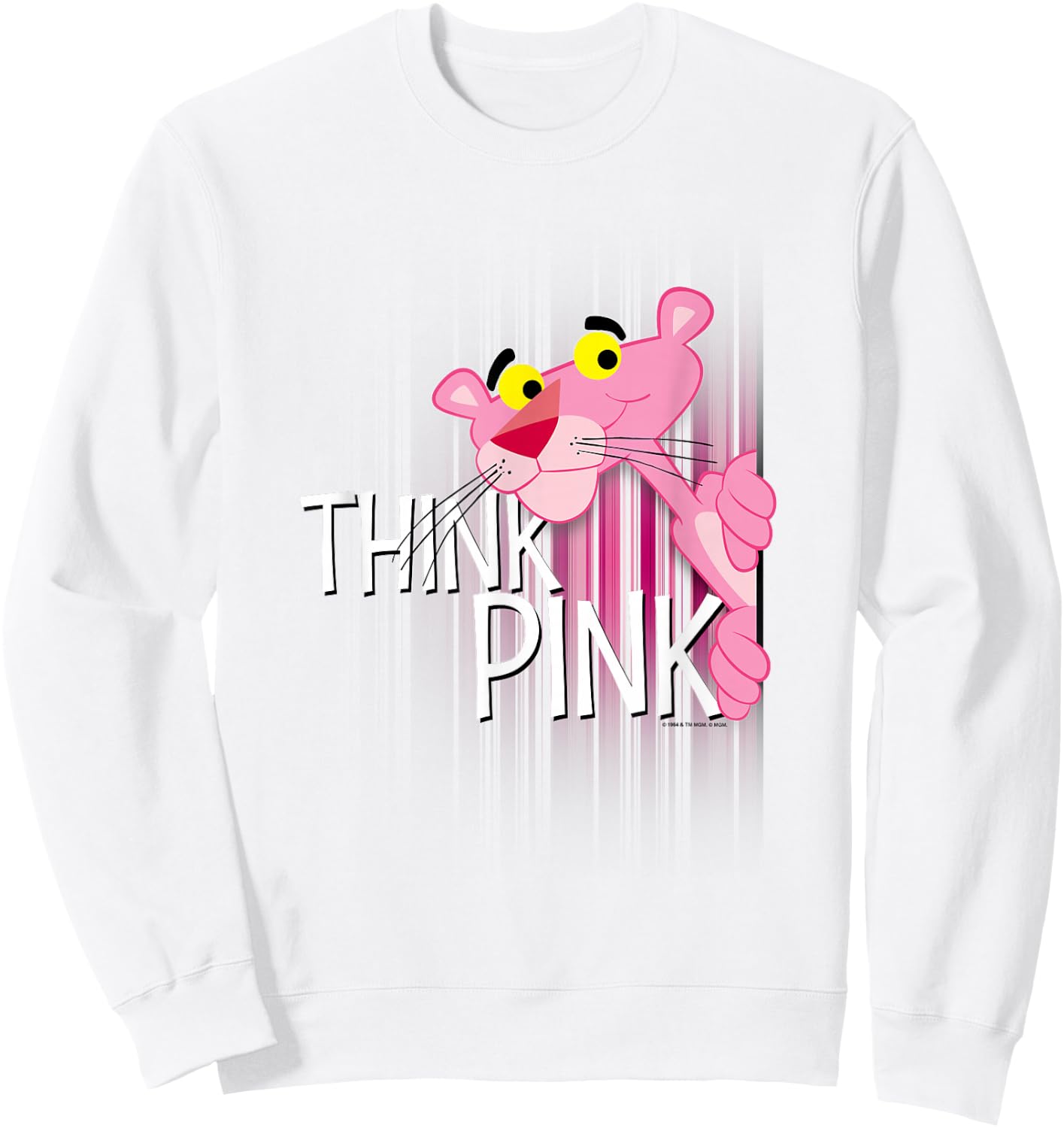 Pink Panther Think Pink Sweatshirt - Sweatshirt | White