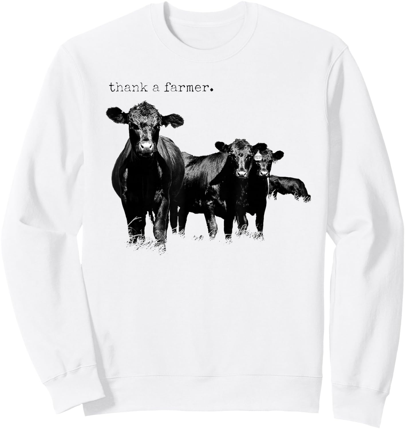 Thank a Farmer Sweatshirt - Sweatshirt | White