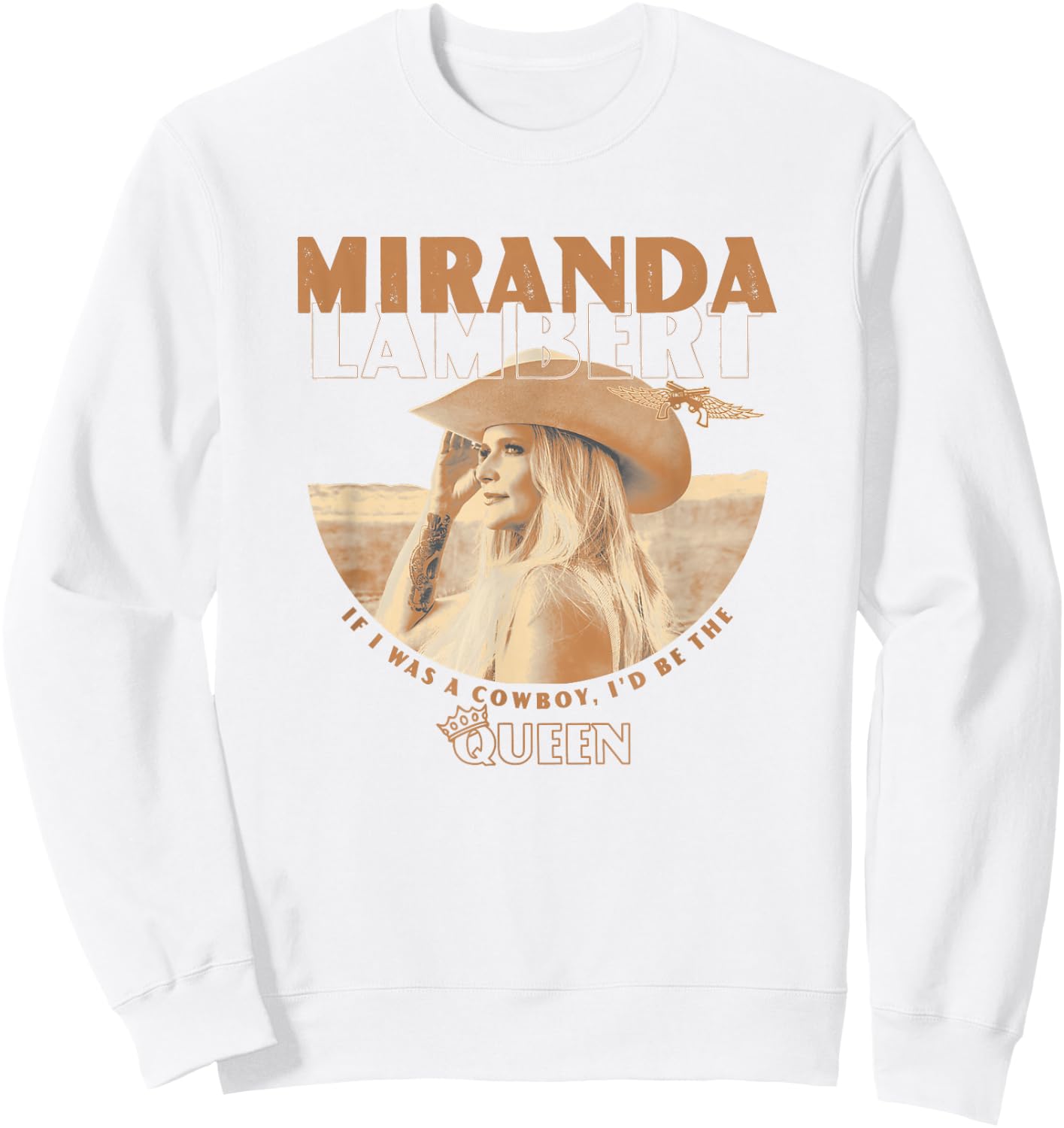 Miranda Lambert Cowboy Sweatshirt - Sweatshirt | White