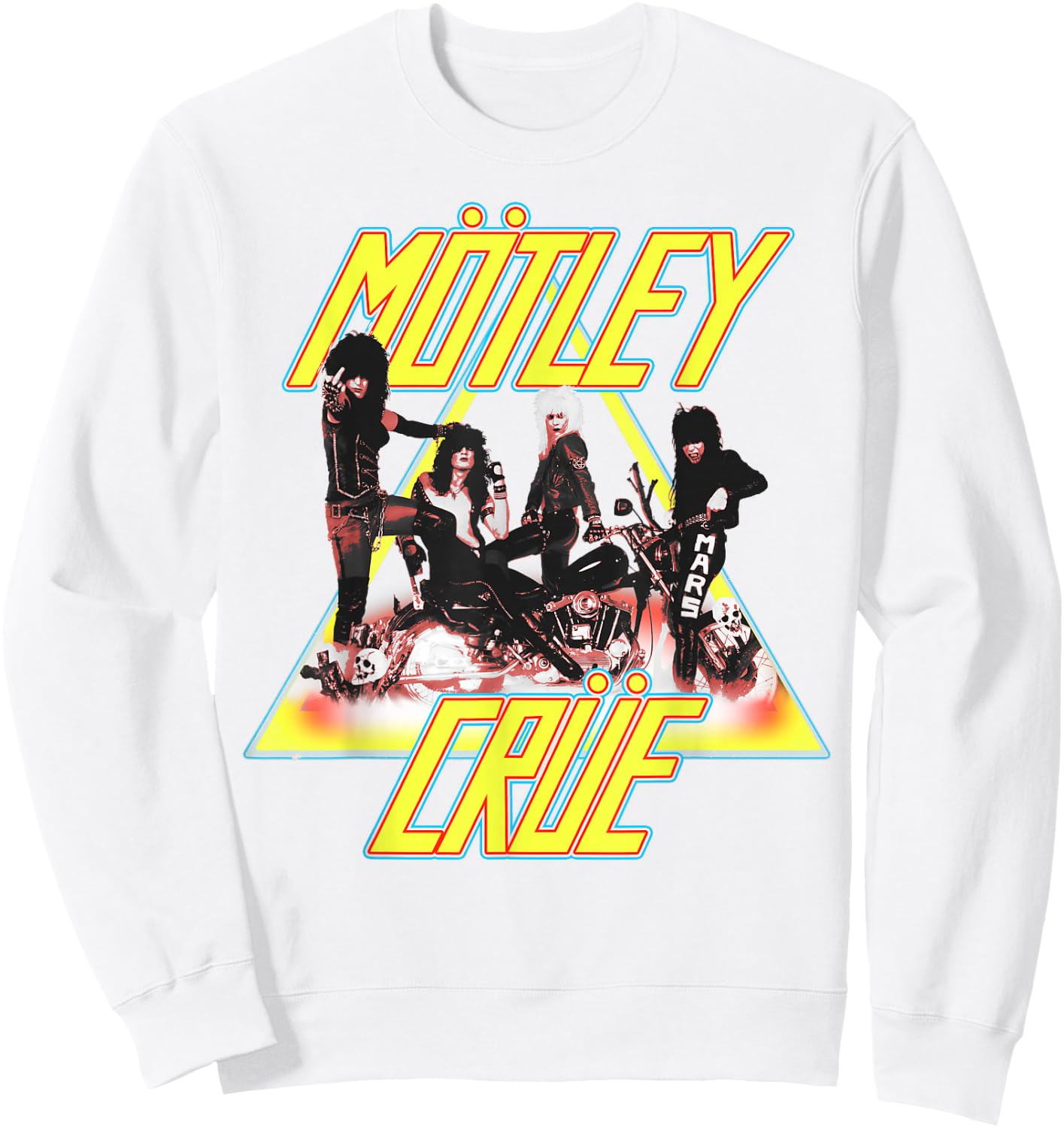 Mötley Crüe – Too Fast Motorcycle Shift On Pink Sweatshirt - Sweatshirt | White