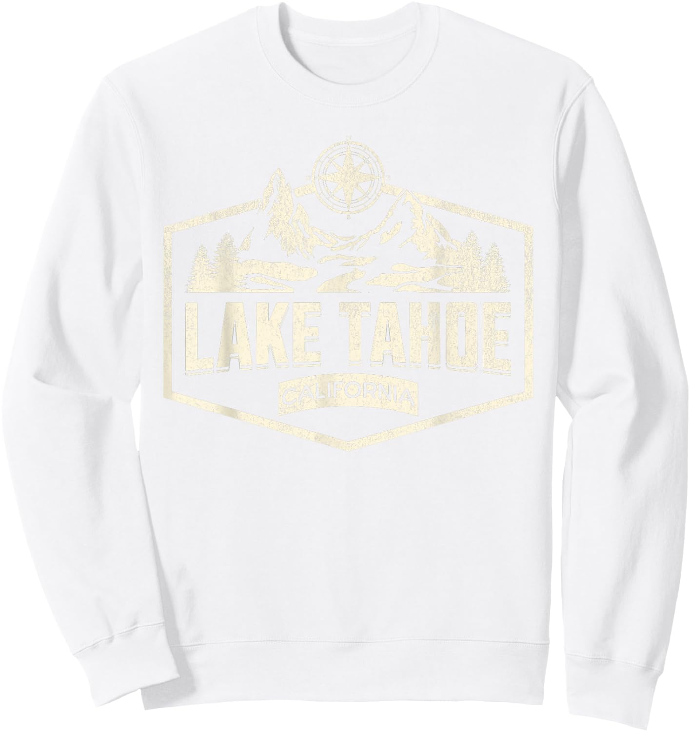 Lake Tahoe California Sweatshirt - Sweatshirt | White