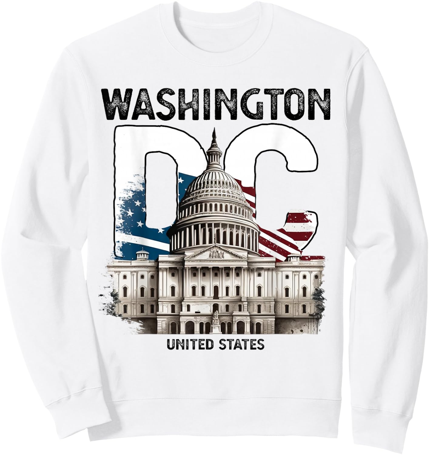 Washington DC Capitol Hill USA Souvenirs Gifts Men Women Kid Sweatshirt - Sweatshirt | White