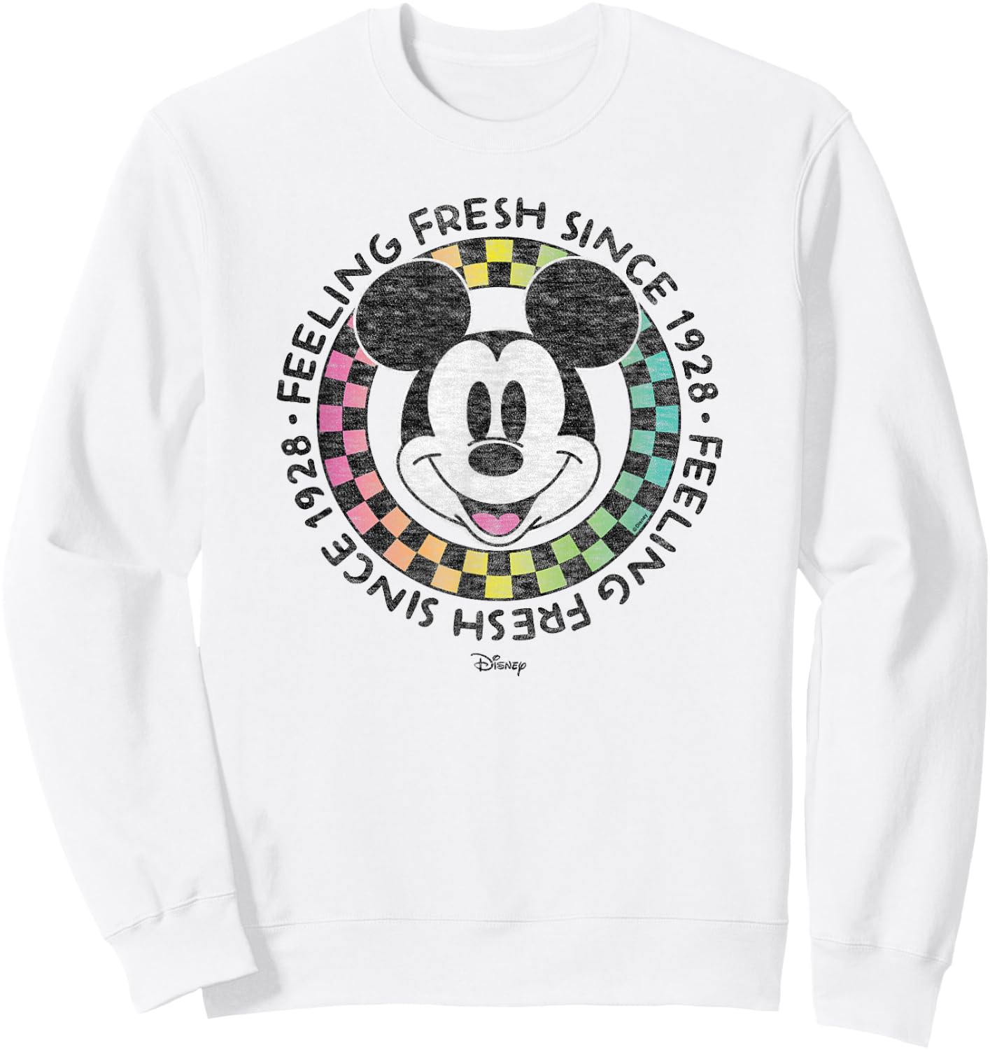 Disney - Feeling Fresh Checker Sweatshirt - Sweatshirt | White