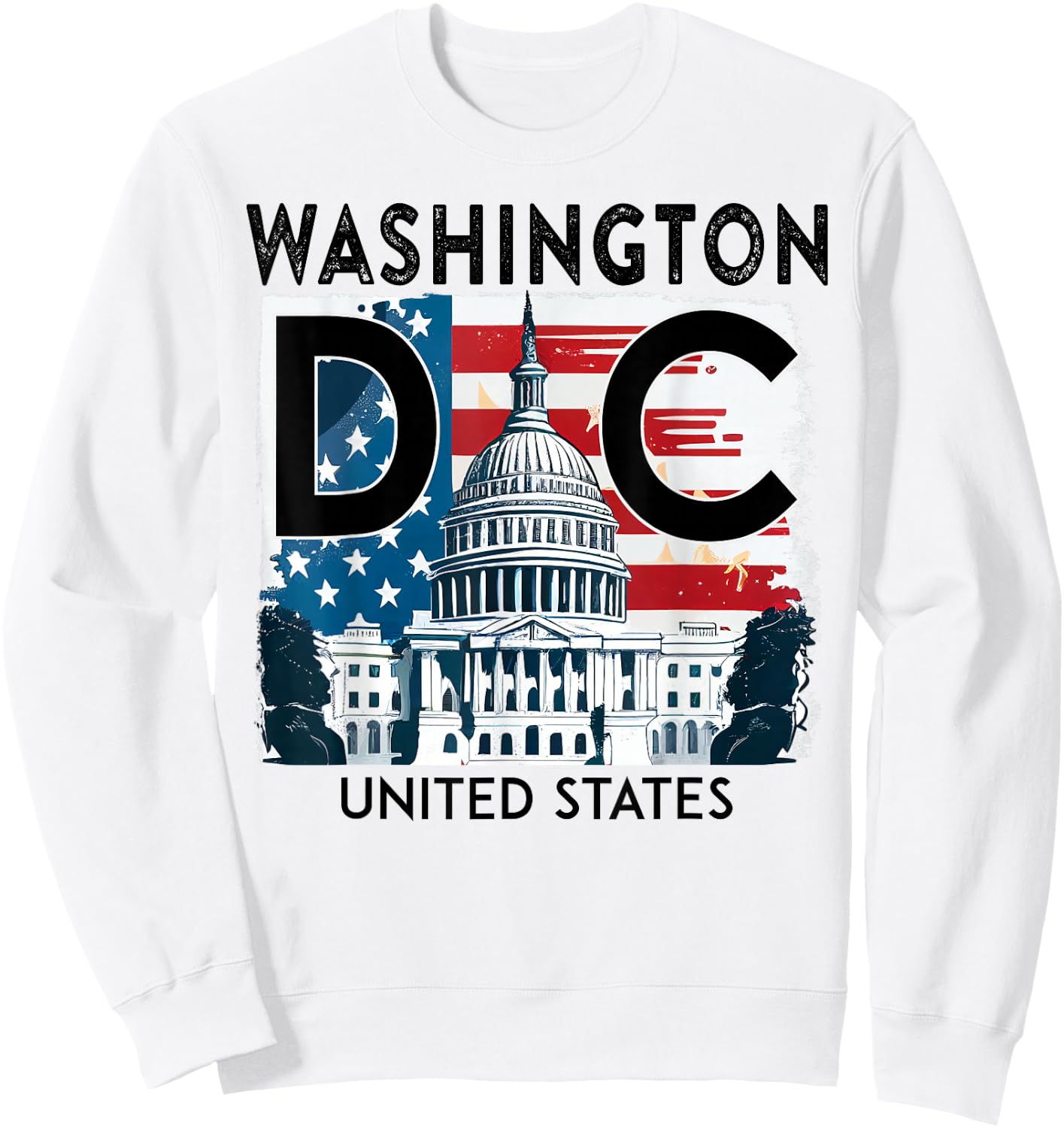 Washington DC Capitol Hill USA Souvenirs Gifts Men Women Kid Sweatshirt - Sweatshirt | White