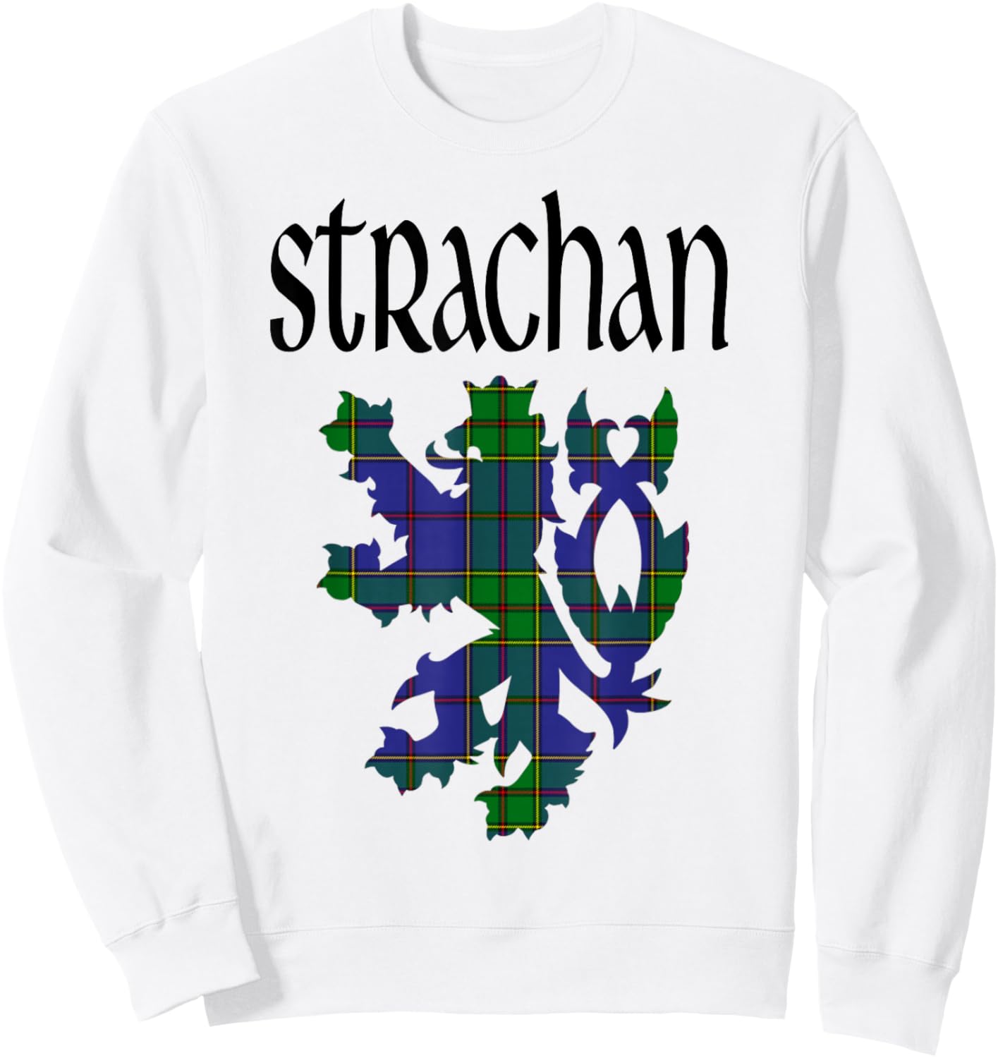 Clan Strachan Tartan Scottish Family Name Scotland Pride Sweatshirt - Sweatshirt | White