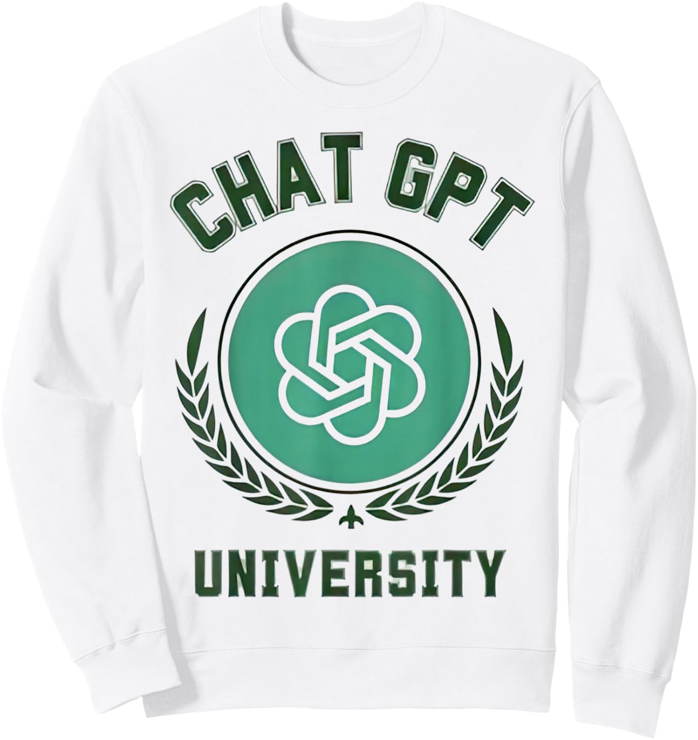 University of Chat Gpt Sweatshirt - Sweatshirt | White