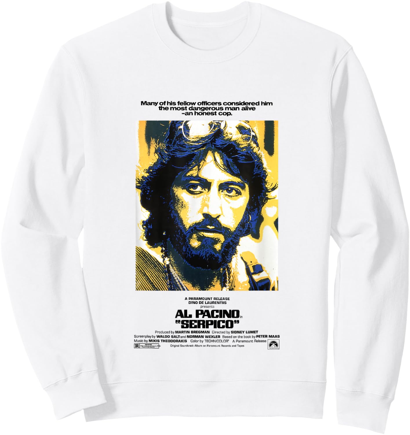 Serpico The Most Dangerous Man Alive An Honest Cop Sweatshirt - Sweatshirt | White