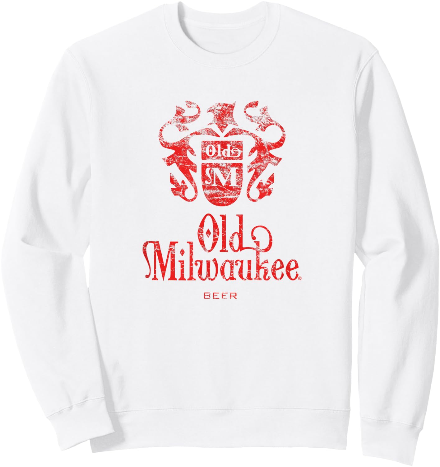 Old Milwaukee Beer Classic Sweatshirt - Sweatshirt | White