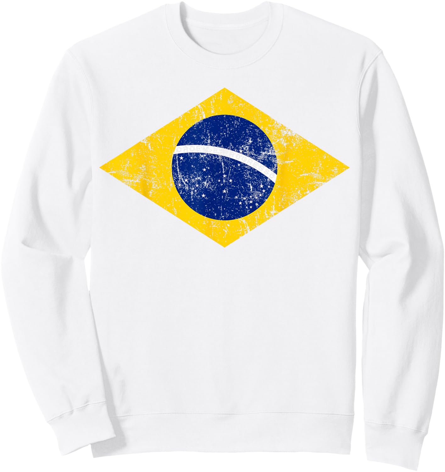 Brazil T Shirt Women Men Kids Brasil Brazilian Flag Green Sweatshirt - Sweatshirt | White