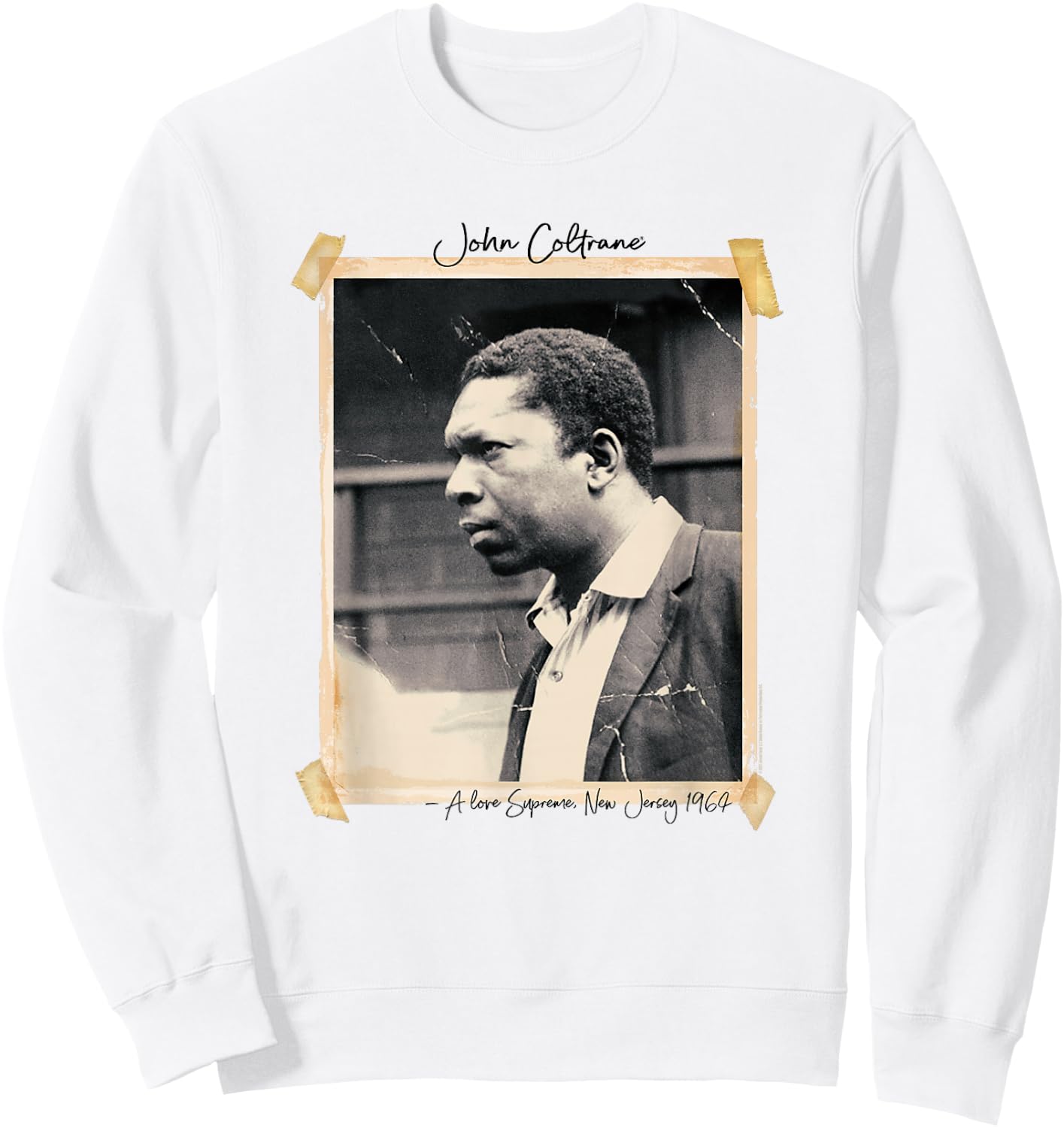 John Coltrane A Love Supreme New Jersey 1964 Sweatshirt - Sweatshirt | White