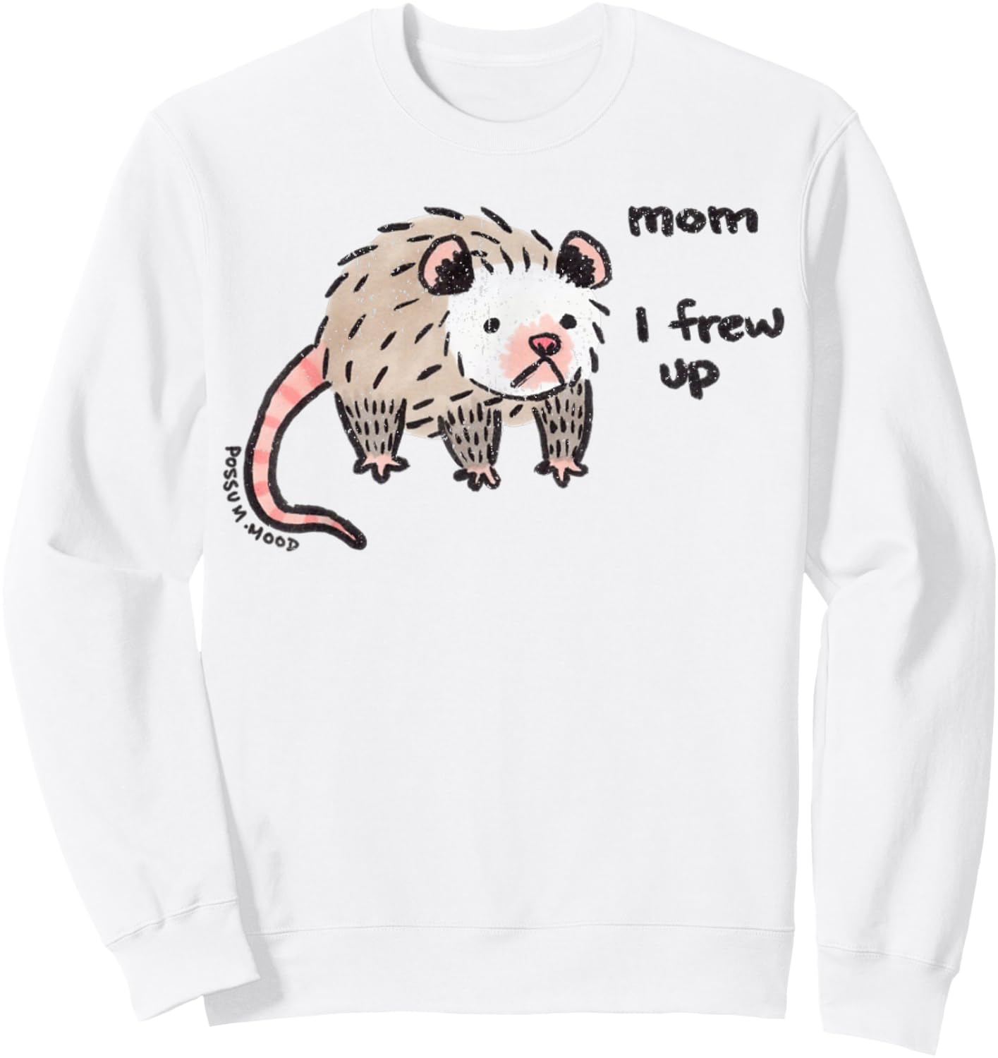 Vintage Mom I Frew Up Sweatshirt - Sweatshirt | White