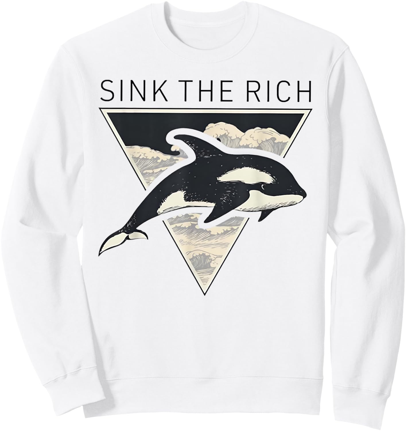 Sink The Rich - Killer Whales Sweatshirt - Sweatshirt | White