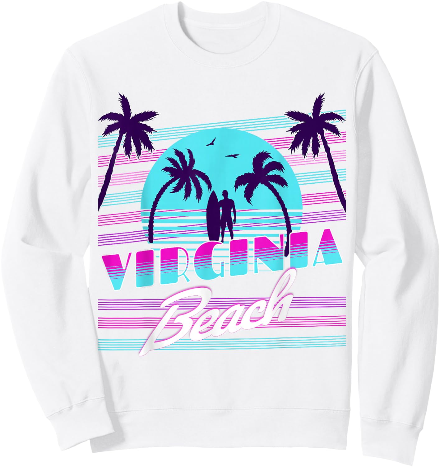 Virginia Beach Sweatshirt - Sweatshirt | White