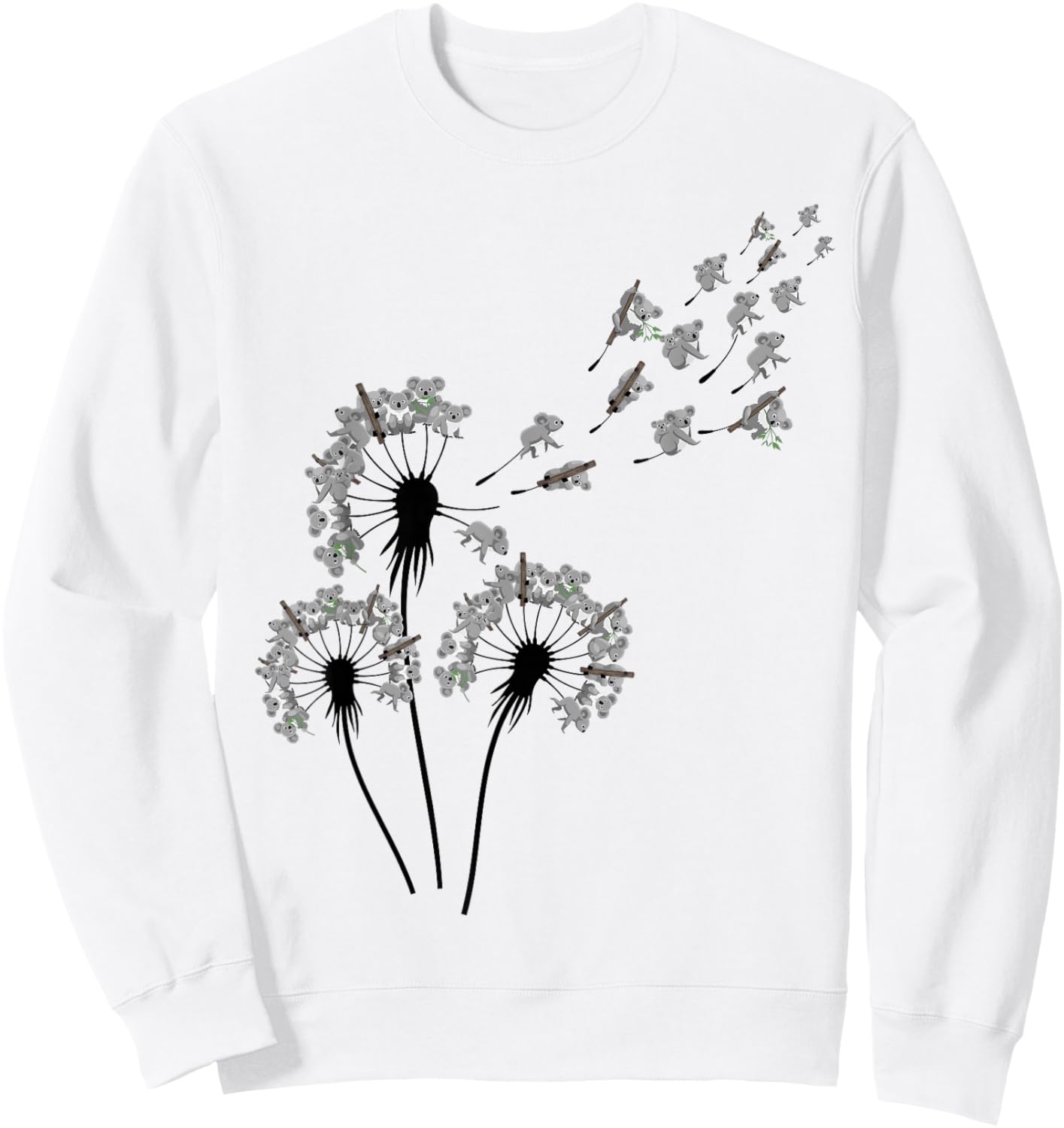 Dandelion Koala Bears Stuff for Koala Lover | Koala Sweatshirt - Sweatshirt | White