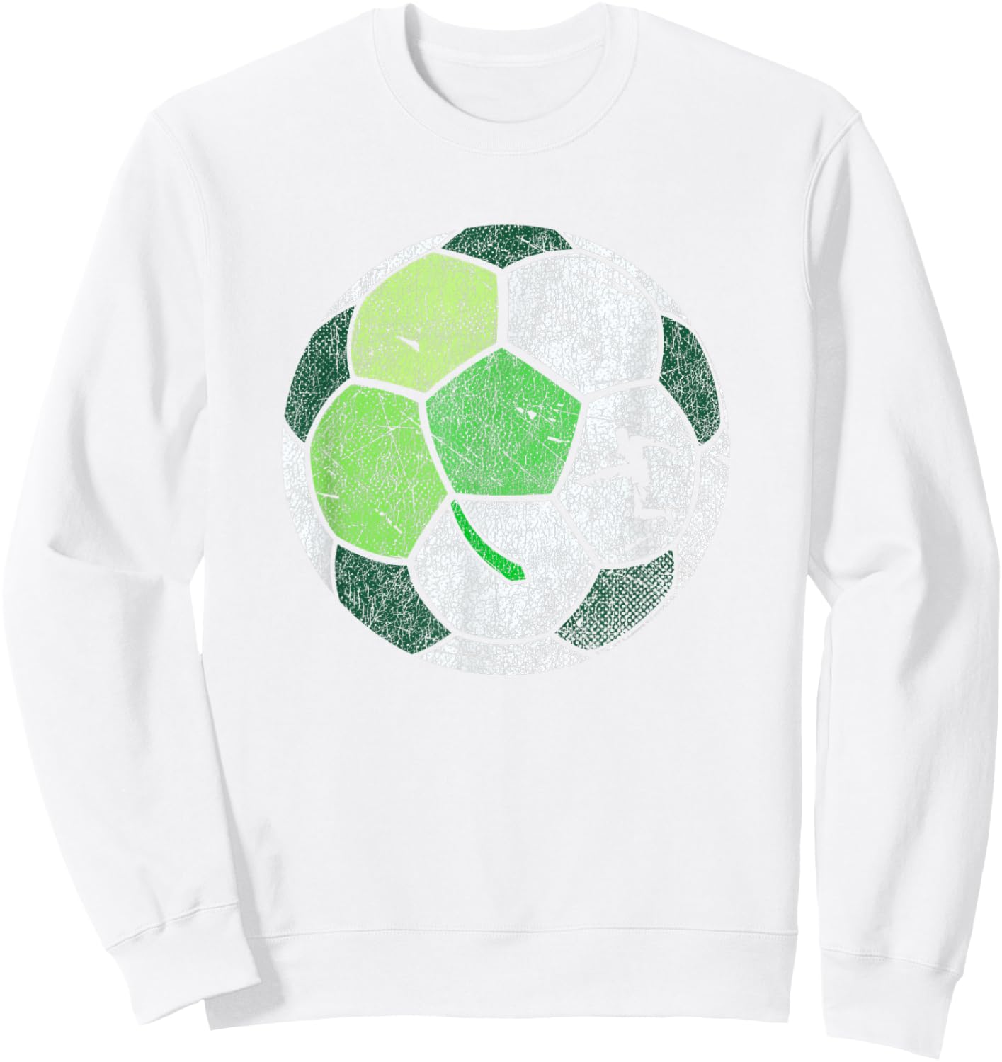 Soccer Shamrock Ball for Boys Men - St. Patrick's Day Sweatshirt - Sweatshirt | White