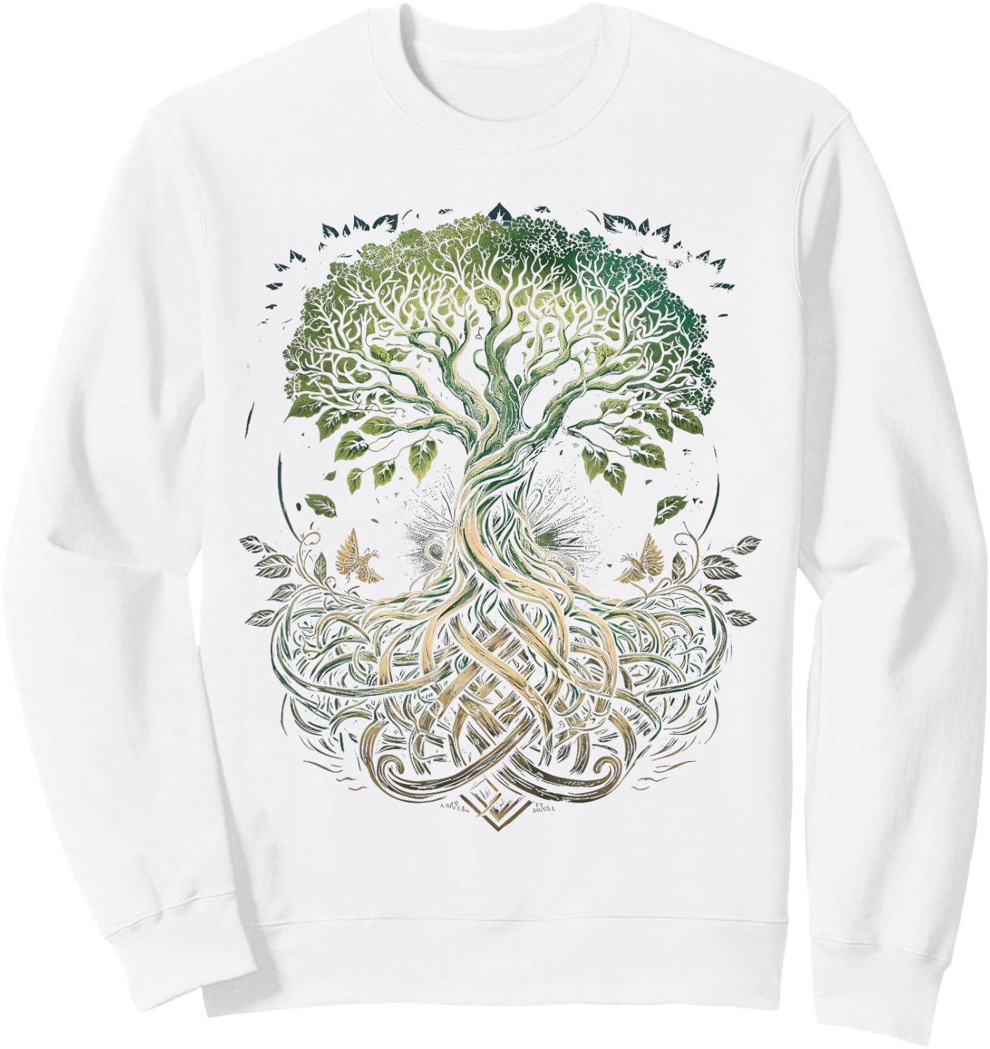 Tree of Life Yggdrasil Viking Midgard Thor Walhalla Sweatshirt - Sweatshirt | White