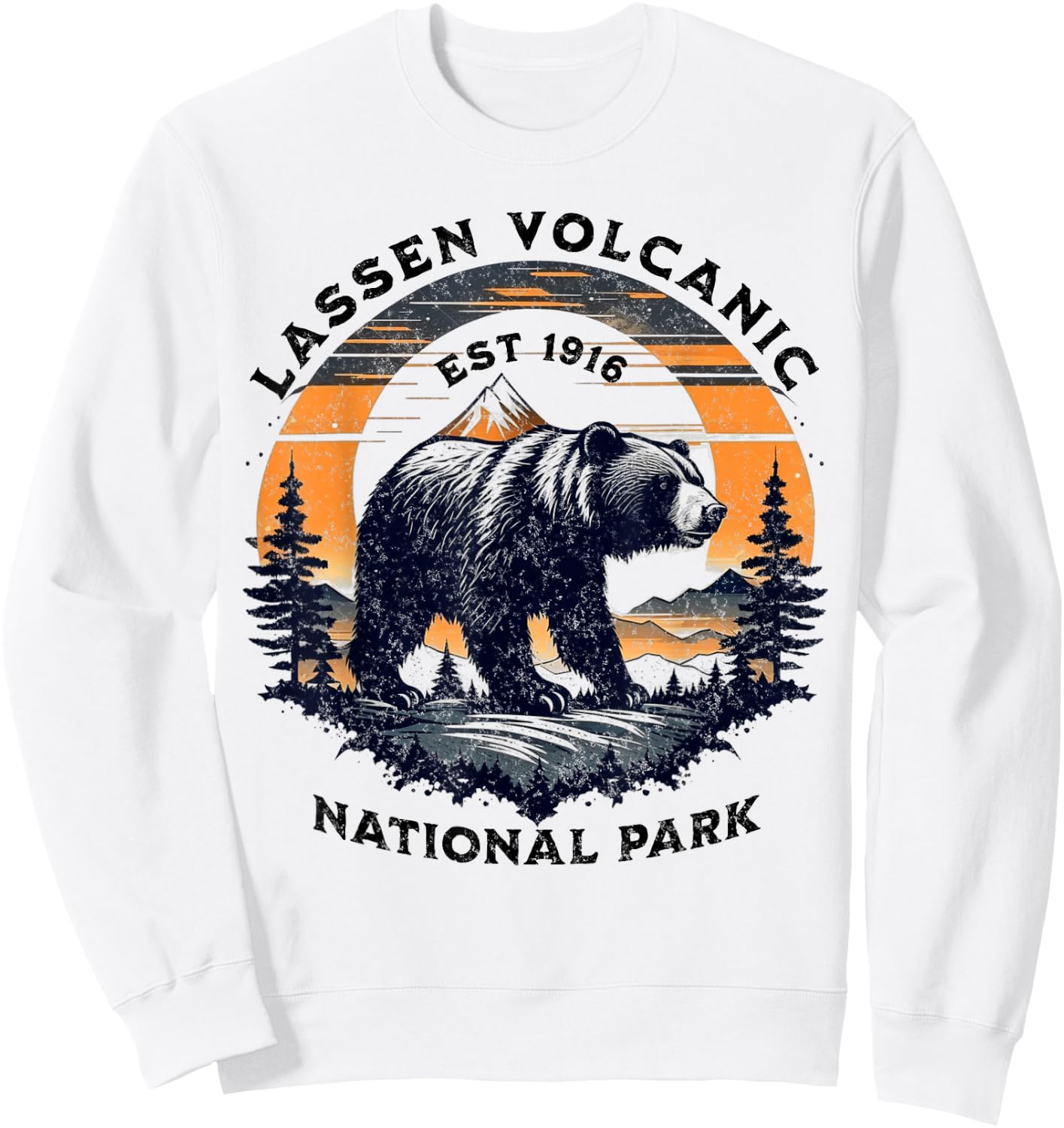 Lassen Volcanic National Park Sweatshirt - Sweatshirt | White