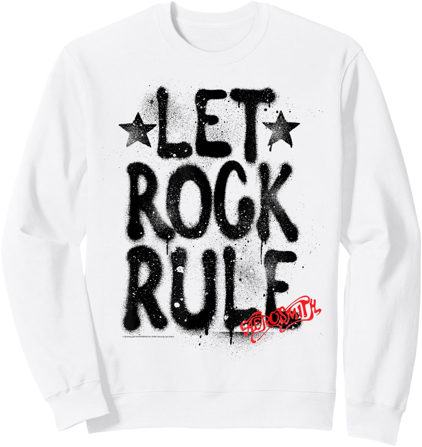 Aerosmith - Let Rock Rule Sweatshirt - Sweatshirt | White