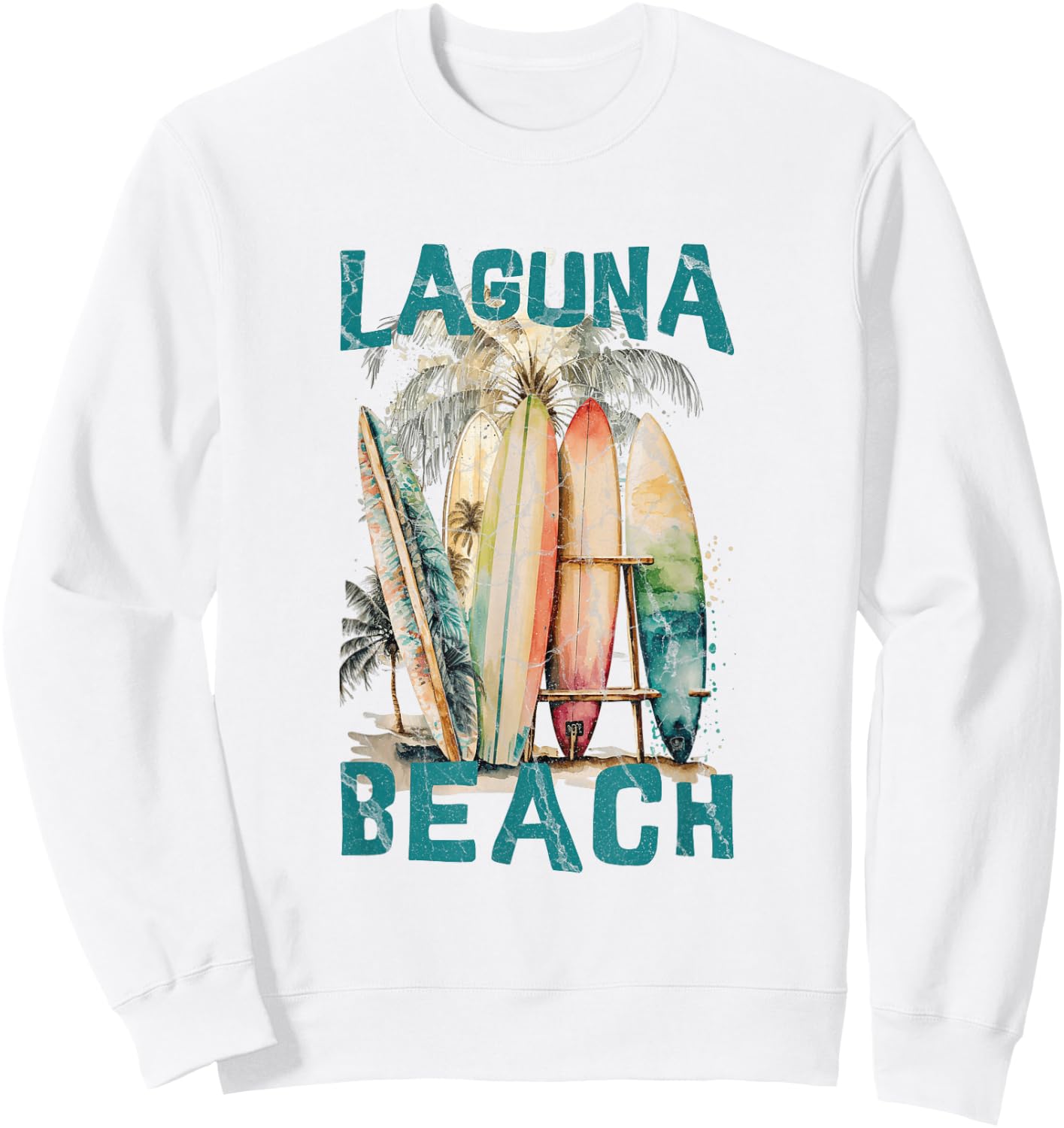 Laguna Beach Sweatshirt - Sweatshirt | White