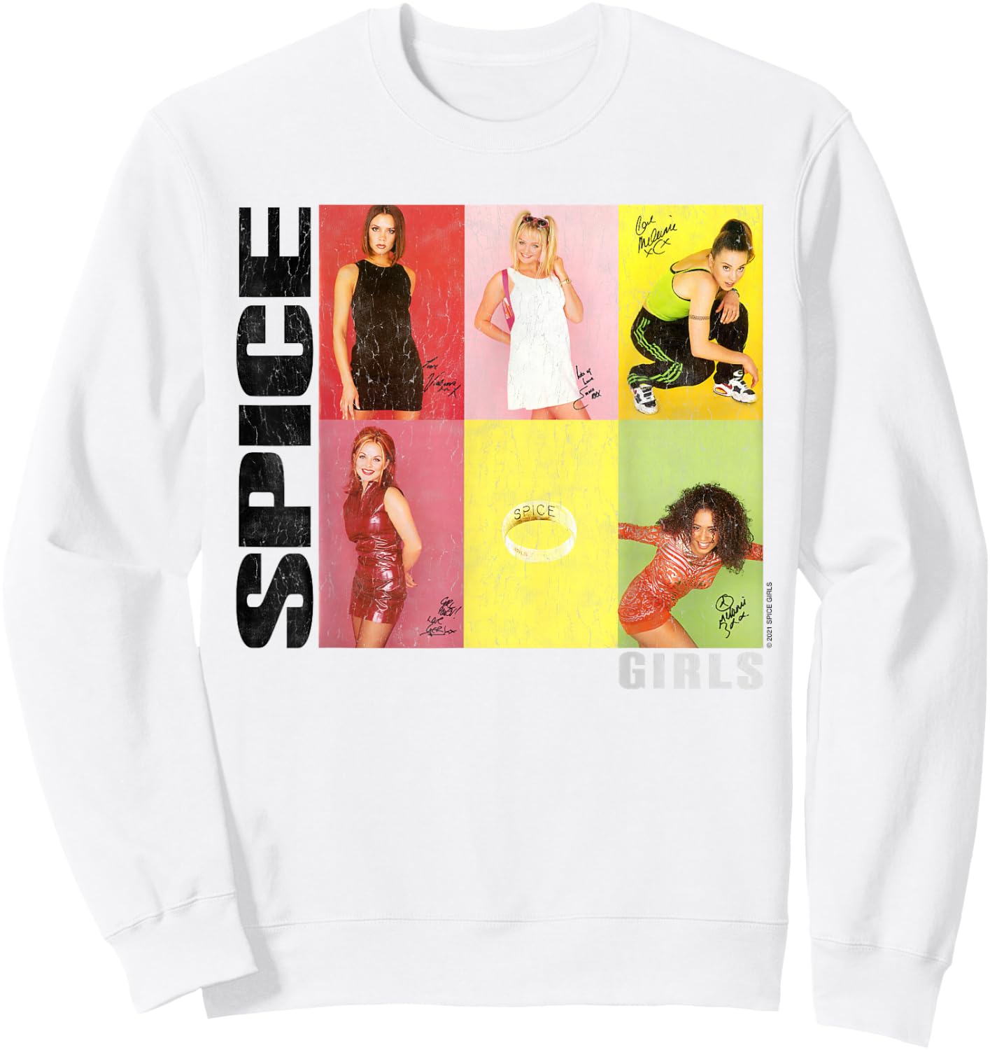 Official Spice Girls Signitures Sweatshirt - Sweatshirt | White