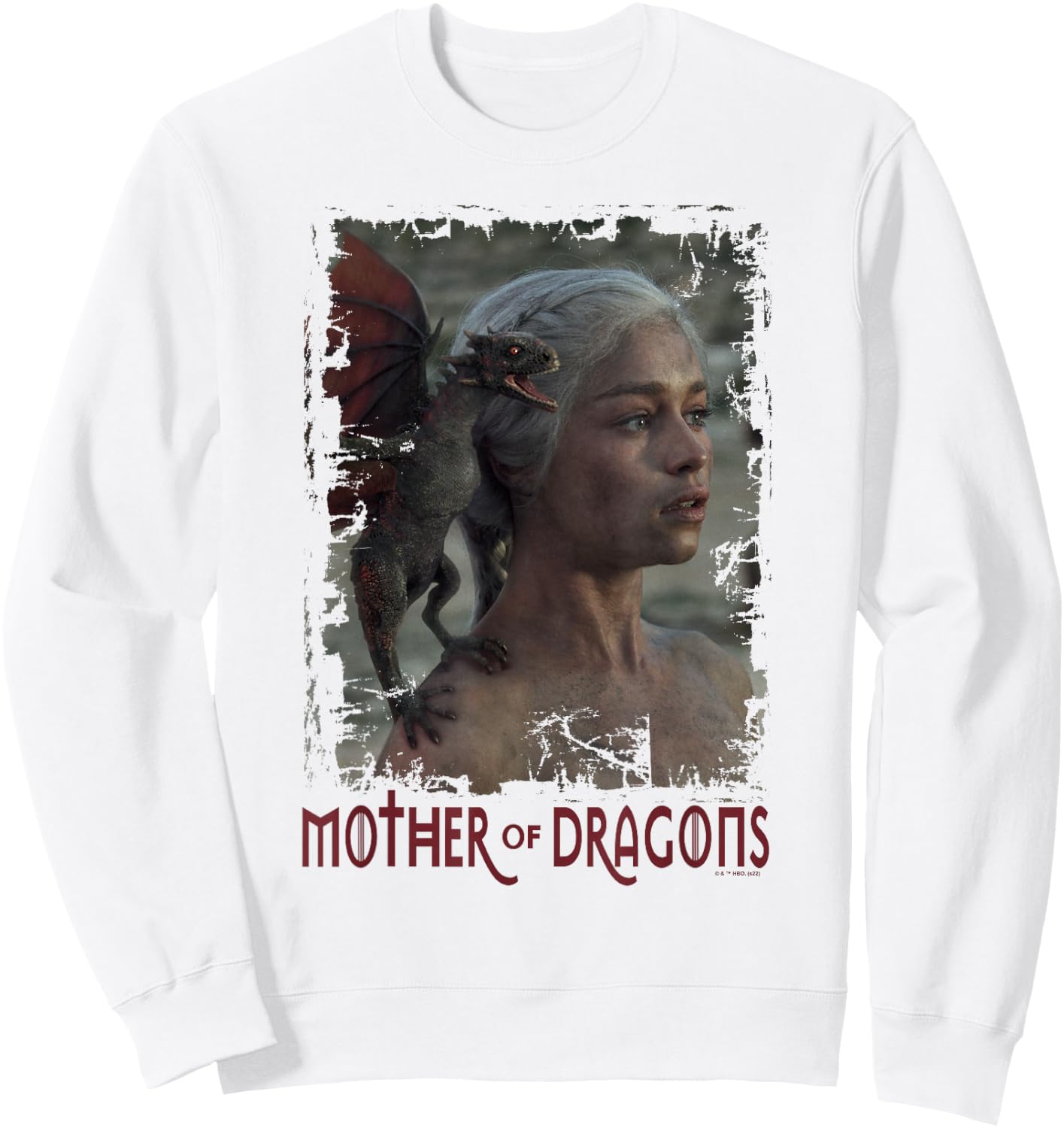 Game Of Thrones Daenerys Targaryen Mother Of Dragons Sweatshirt - Sweatshirt | White