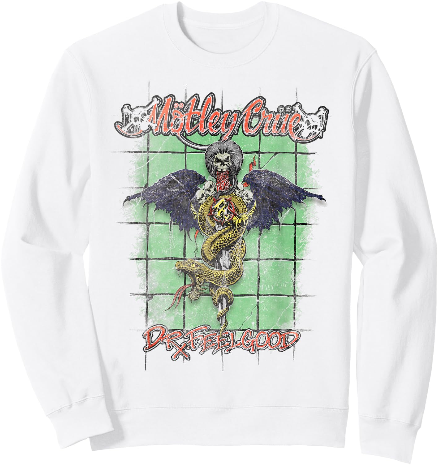 Mötley Crüe – Feel Good Redux Sweatshirt - Sweatshirt | White