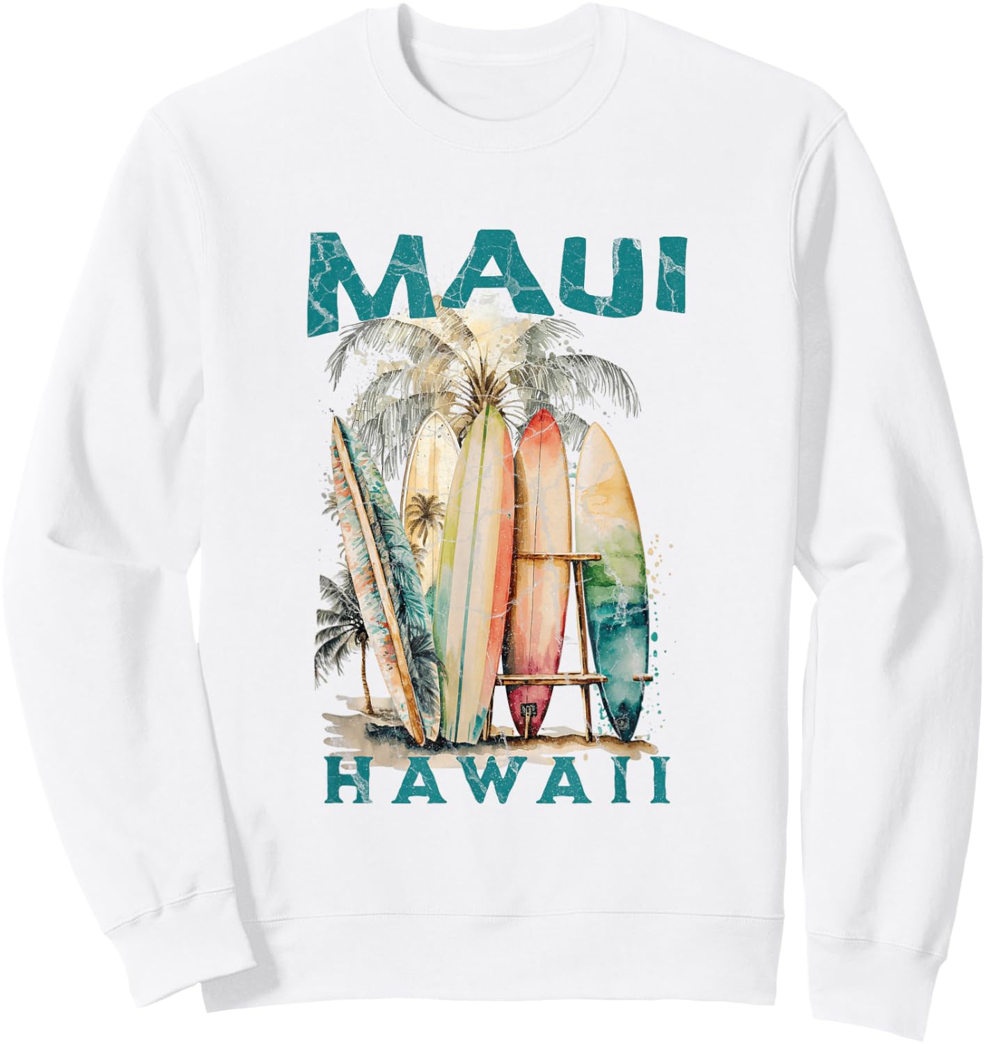 Maui Hawaii Sweatshirt - Sweatshirt | White