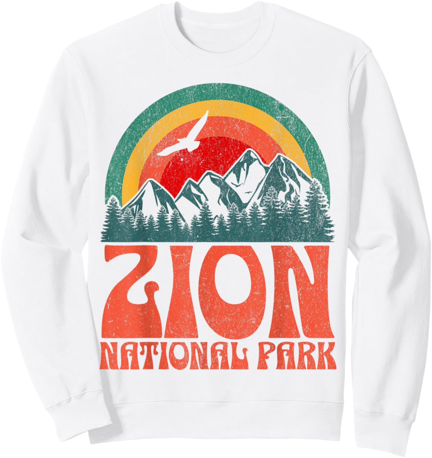 Zion National Park Sweatshirt - Sweatshirt | White